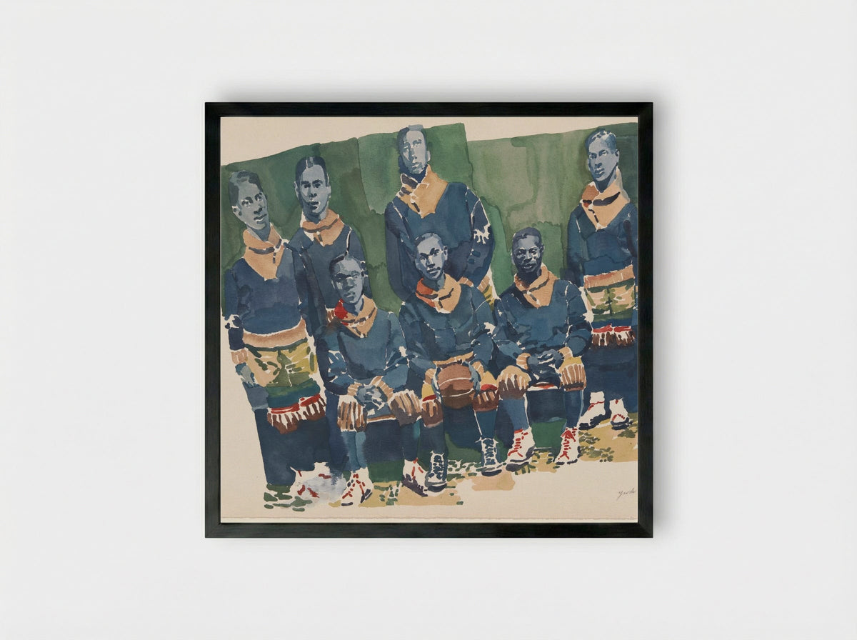 Team - Richard Foster Yarde - Framed Print Black