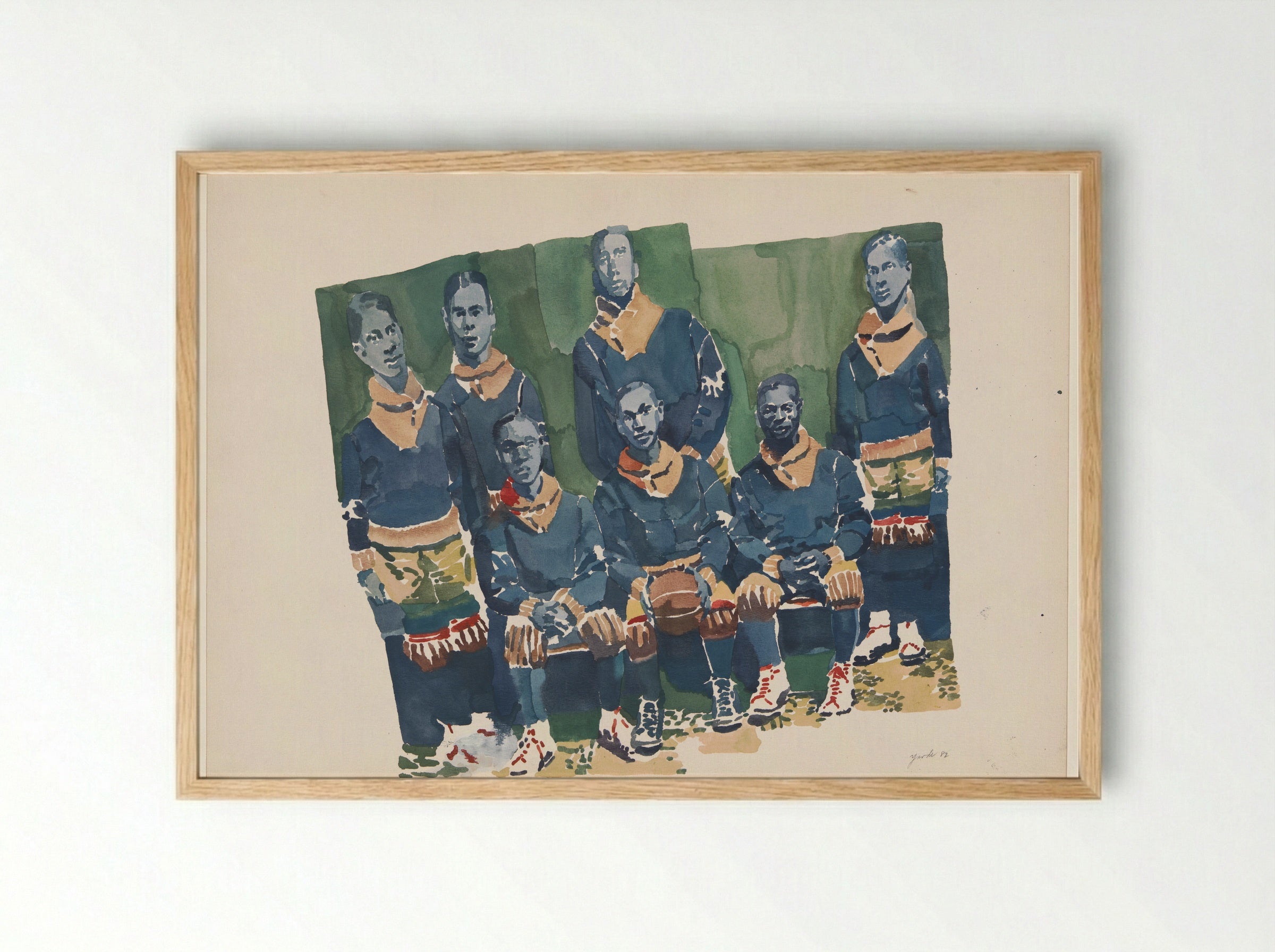 Team - Richard Foster Yarde - Framed Print Wood