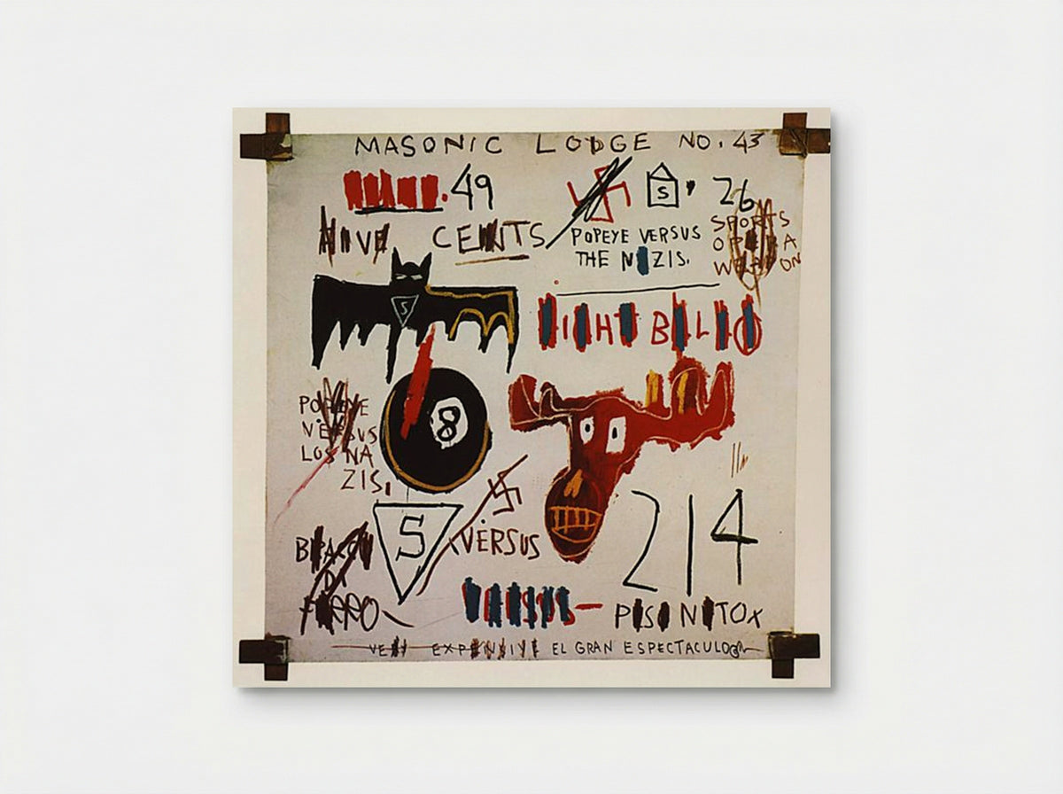 Television and Cruelty to Animals - Jean-Michel Basquiat - Poster