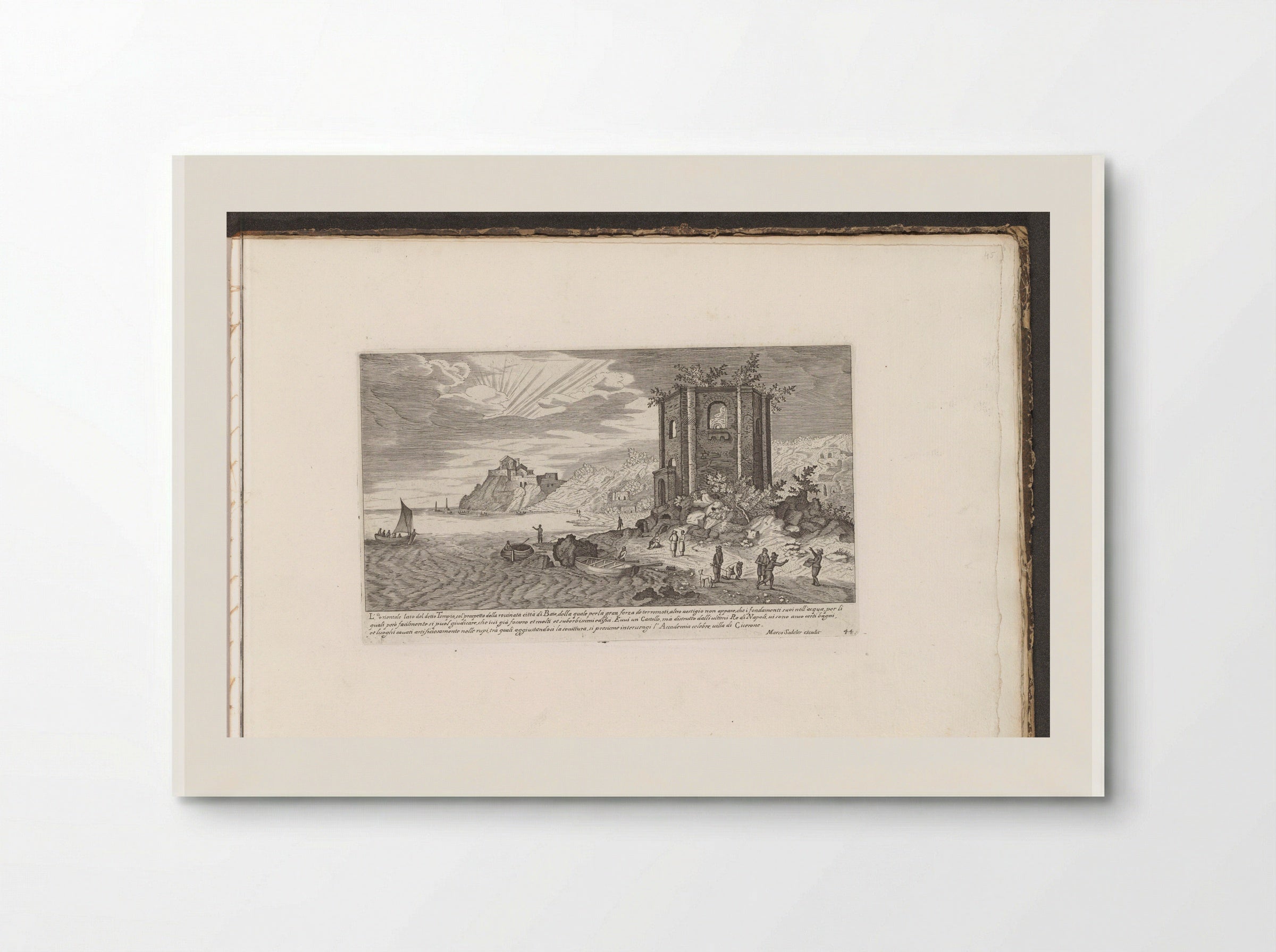 Tempel van Venus bij Baia - Giovanni Giacomo de' Rossi - Poster