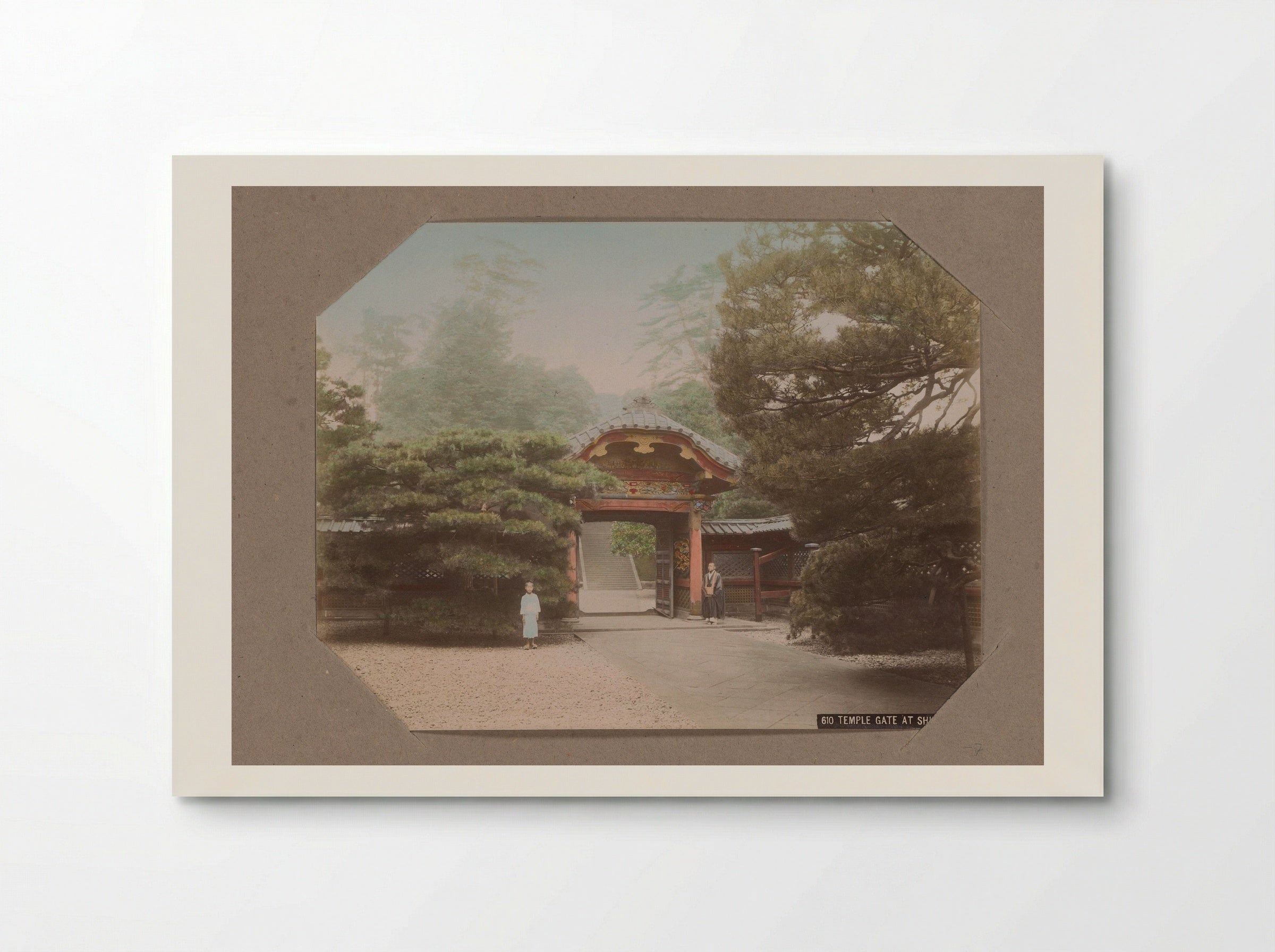 Temple Gate at Shiba, Tokyo - Kusakabe Kimbei - Poster