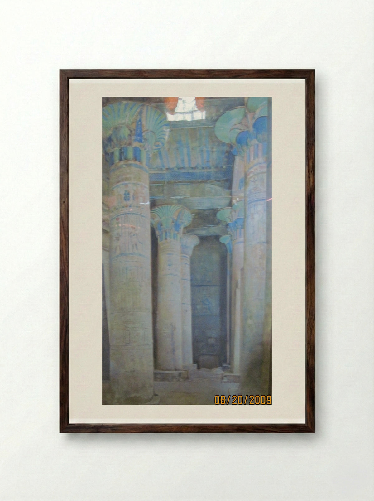 Temple at Philae - Joseph Lindon Smith - Framed Print Dark Wood