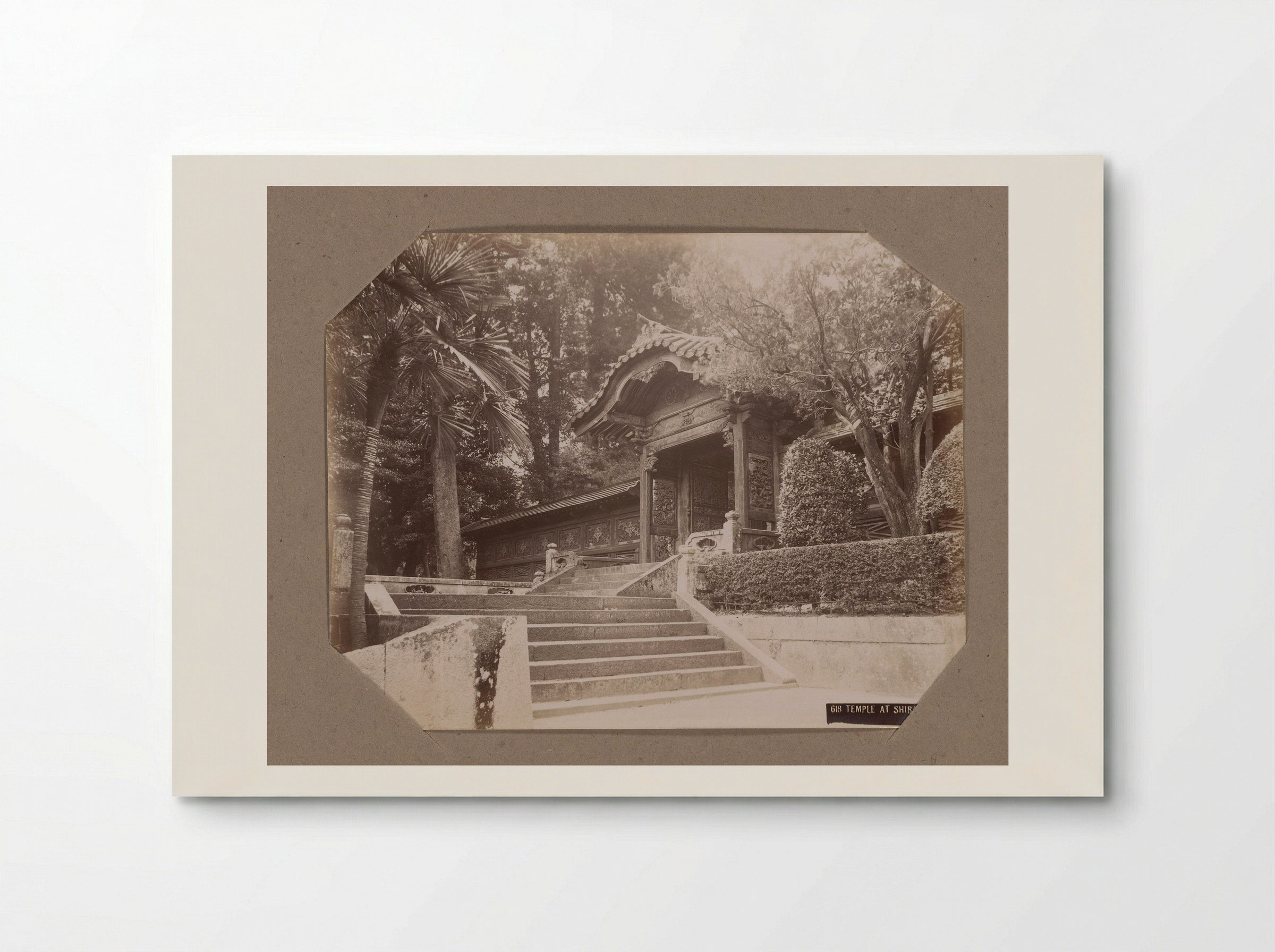 Temple at Shiba, Tokyo - Kusakabe Kimbei - Poster