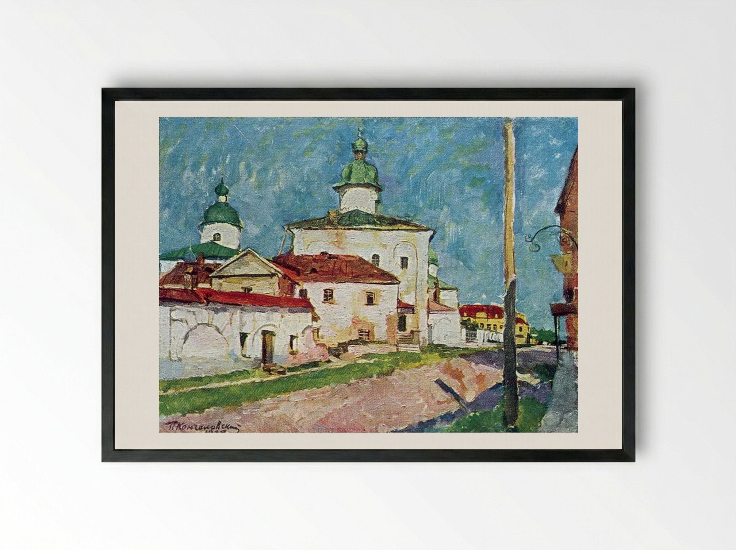 Temple of Myrrh Bearers - Pyotr Konchalovsky - Framed Print Black