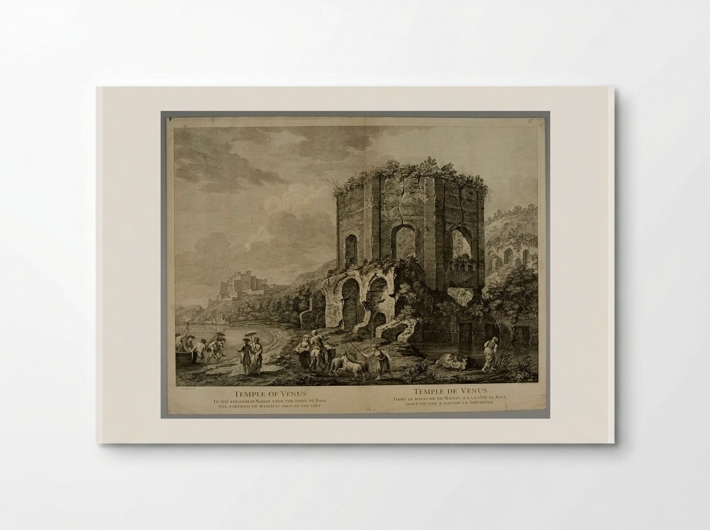 Temple of Venus, Baia - Domenico Cunego - Poster