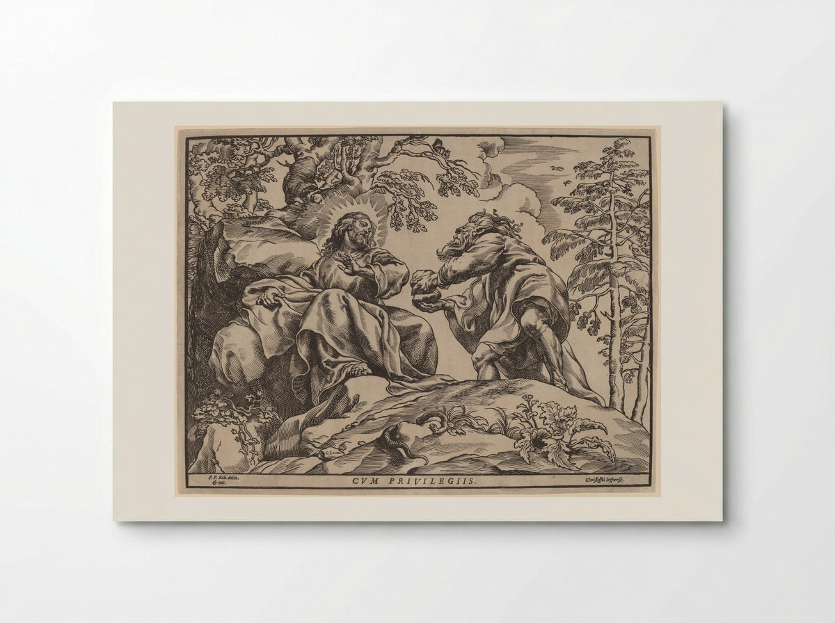 Temptation of Christ - Christoffel Jegher - Poster