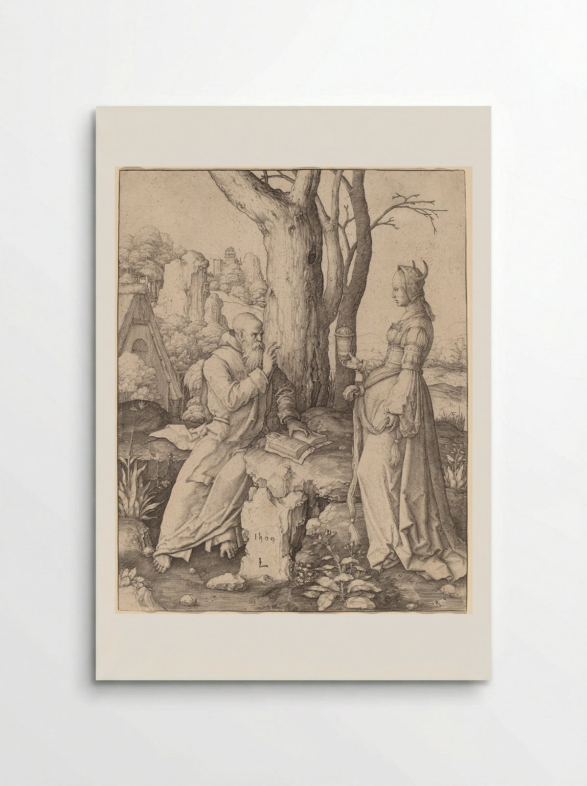 Temptation of Saint Anthony - Lucas van Leyden - Poster