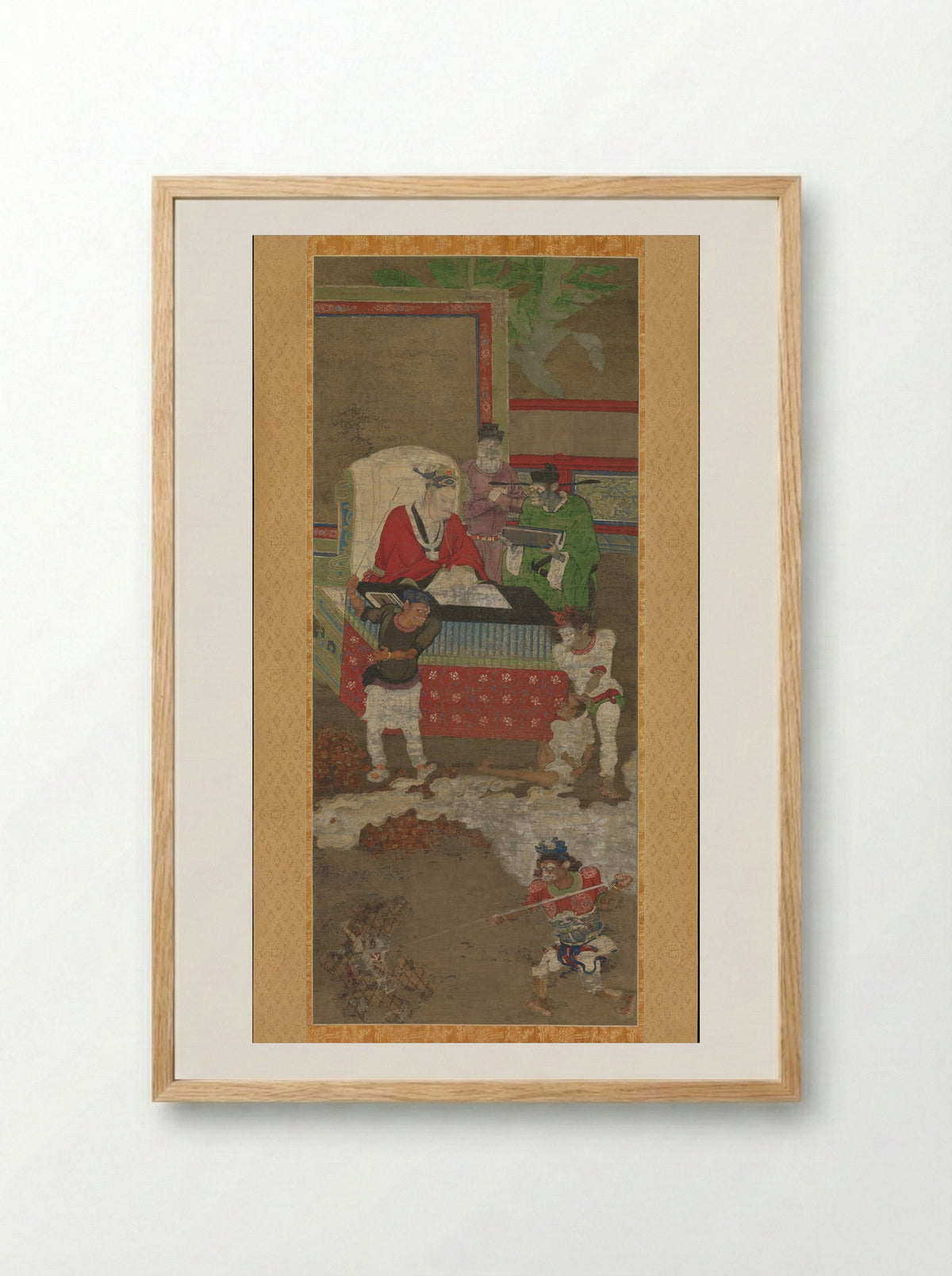 Ten Kings of Hell - Jin Chushi - Framed Print Wood