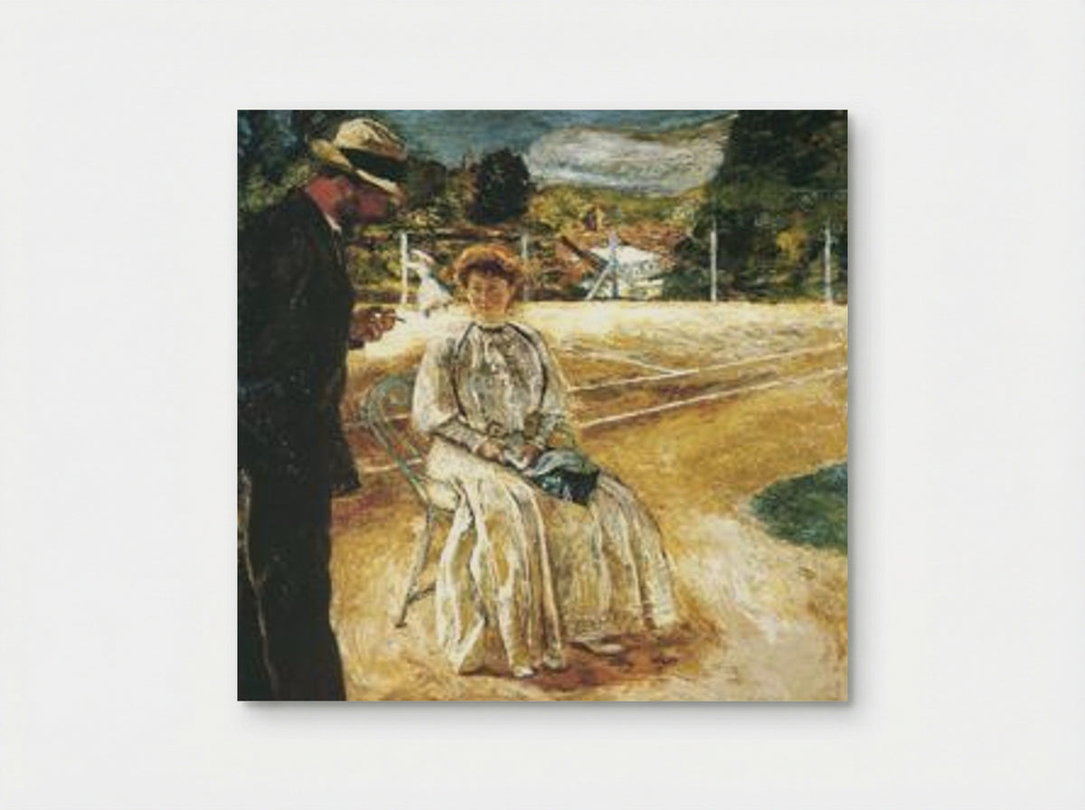 Tennis Court at Château de Guernon-Ranville - Edouard Vuillard - Poster