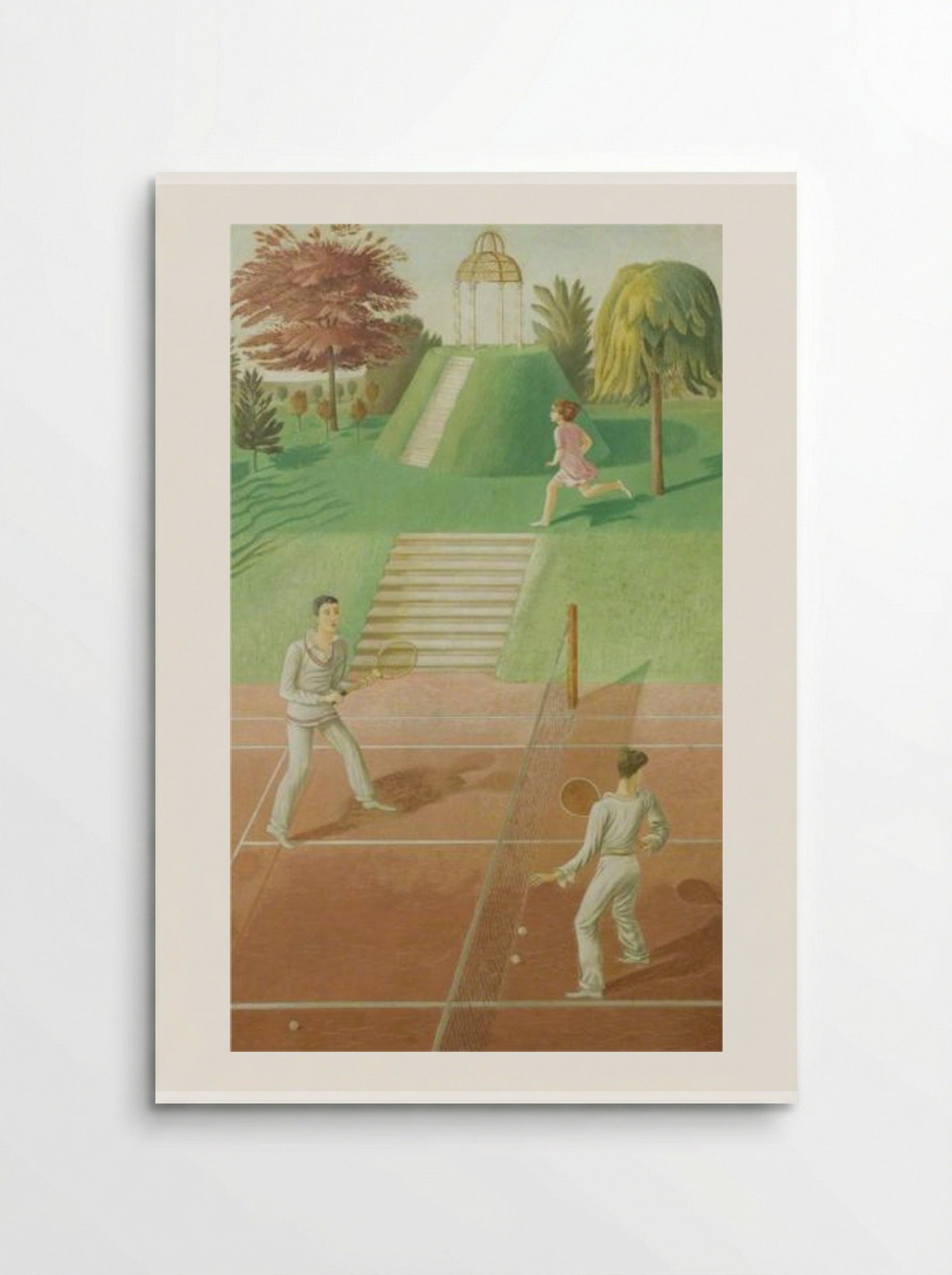 Tennis (triptych, centre panel) - Eric Ravilious - Poster