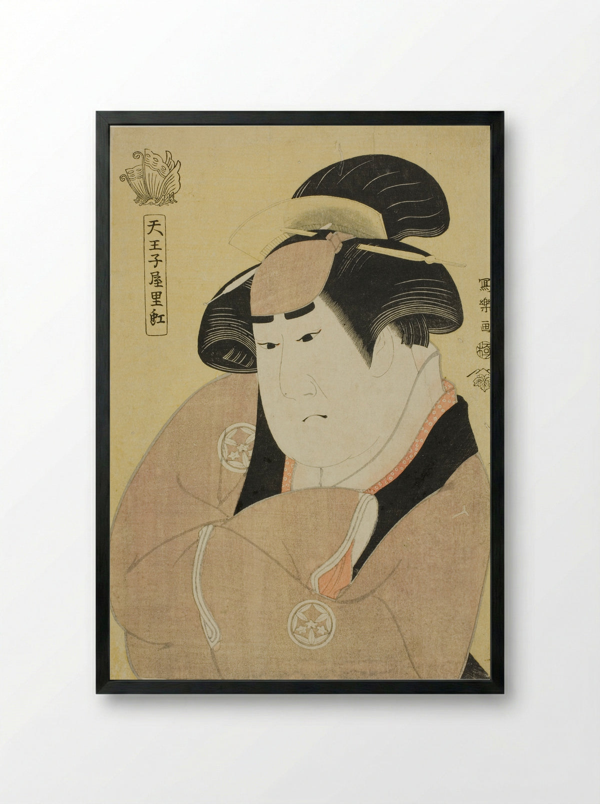 Tennojiya Riko - Tōshūsai Sharaku - Framed Print Black