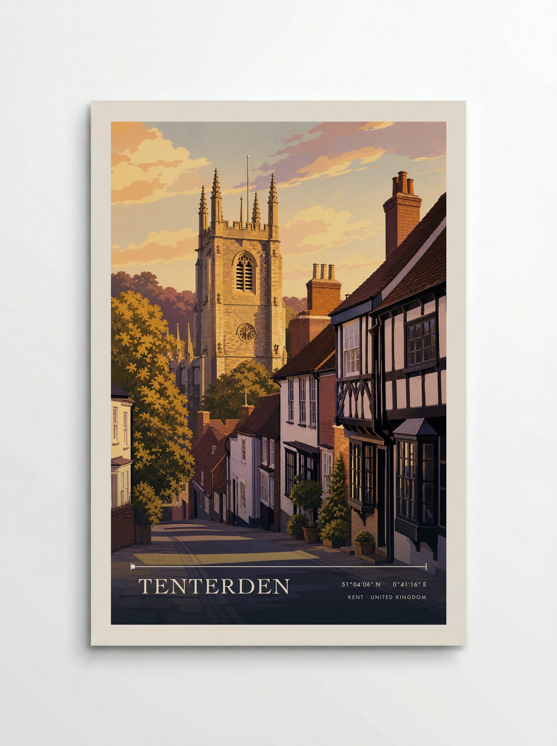 Tenterden Kent United Kingdom Travel Poster - Poster