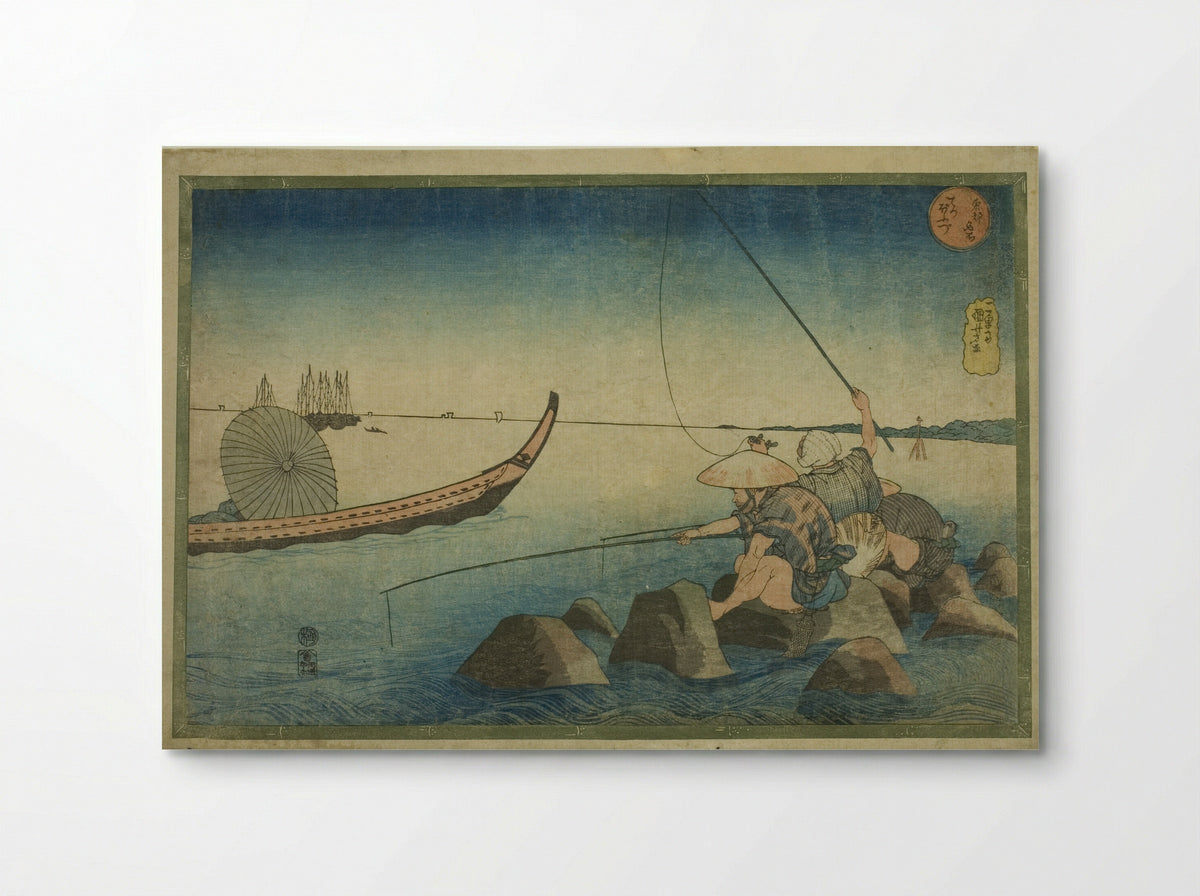 Teppozu, from the series Famous Places in the Eastern Capital (Toto meisho) - Utagawa Kuniyoshi - Poster