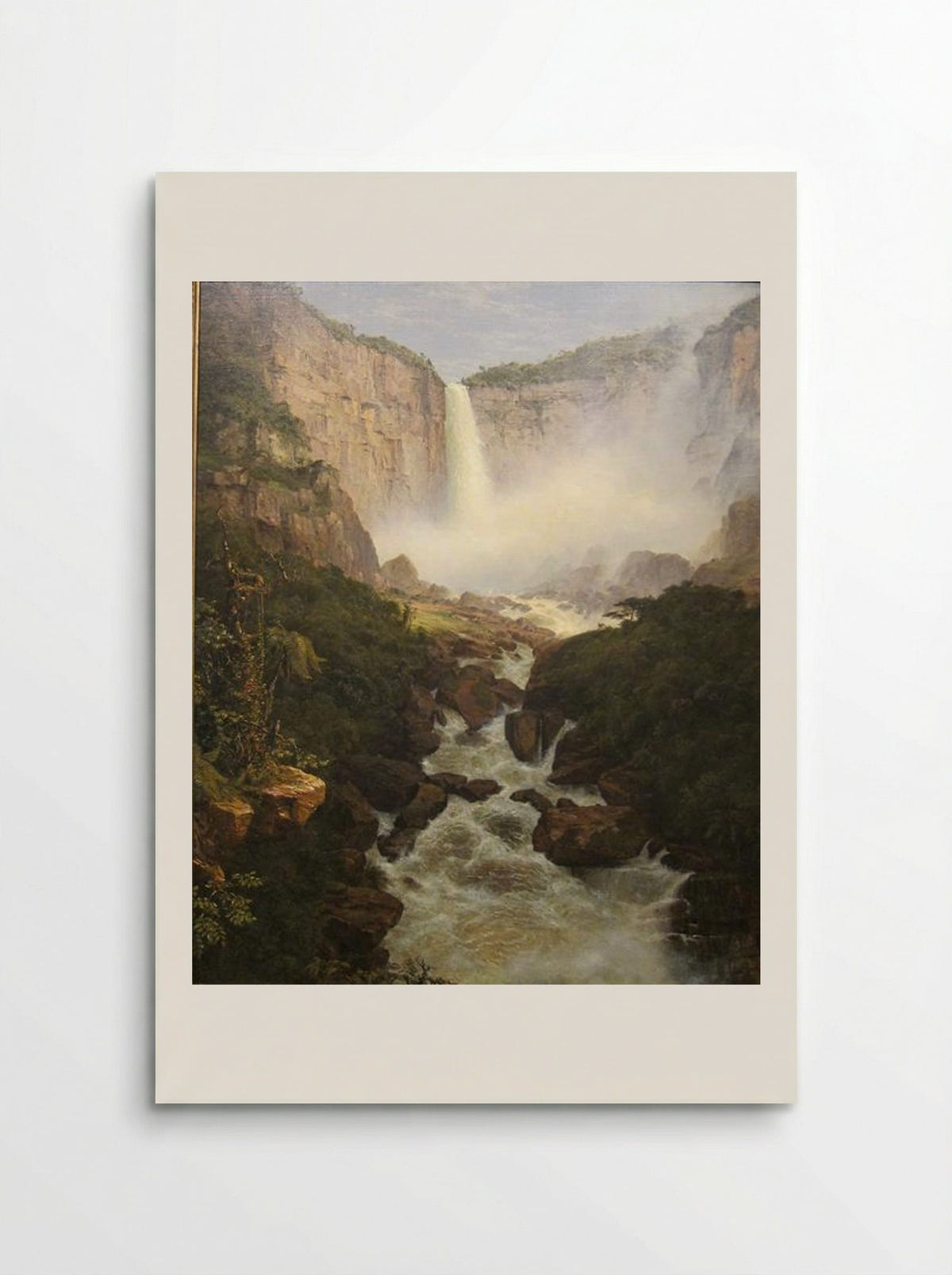 Tequendama Falls, Near Bogota, New Granada - Frederic Edwin Church - Poster