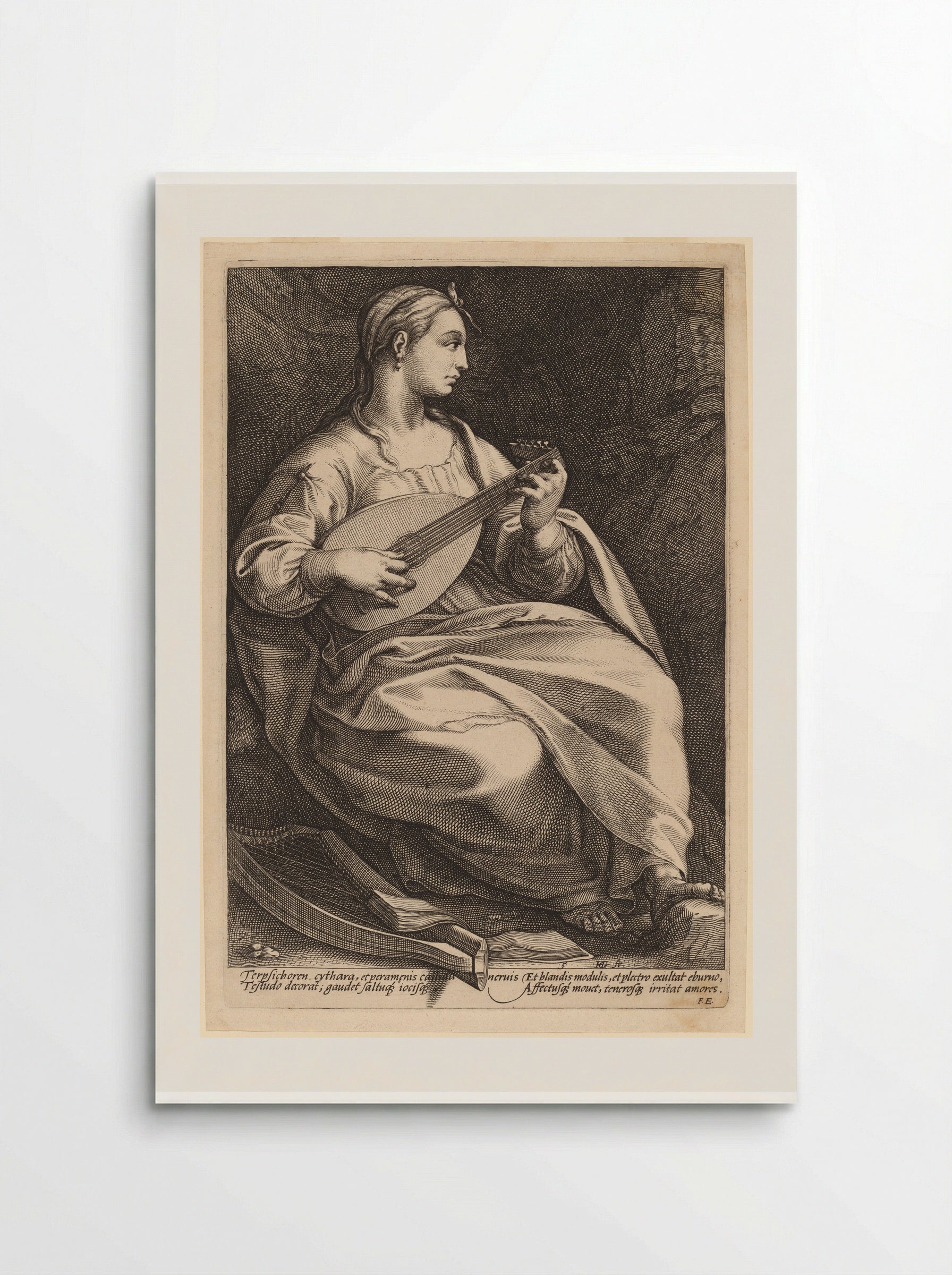 Terpsichore - Hendrick Goltzius - Poster
