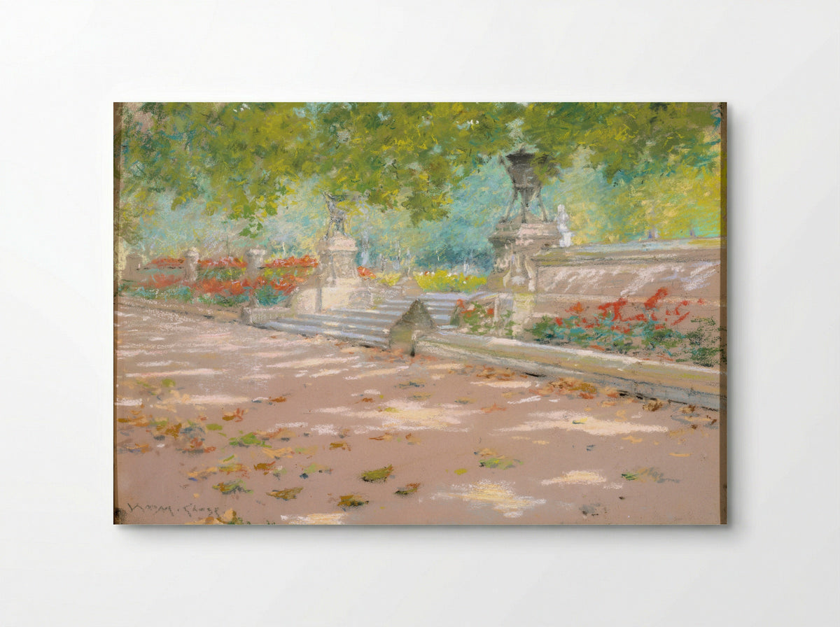 Terrace, Prospect Park - William Merritt Chase - Poster