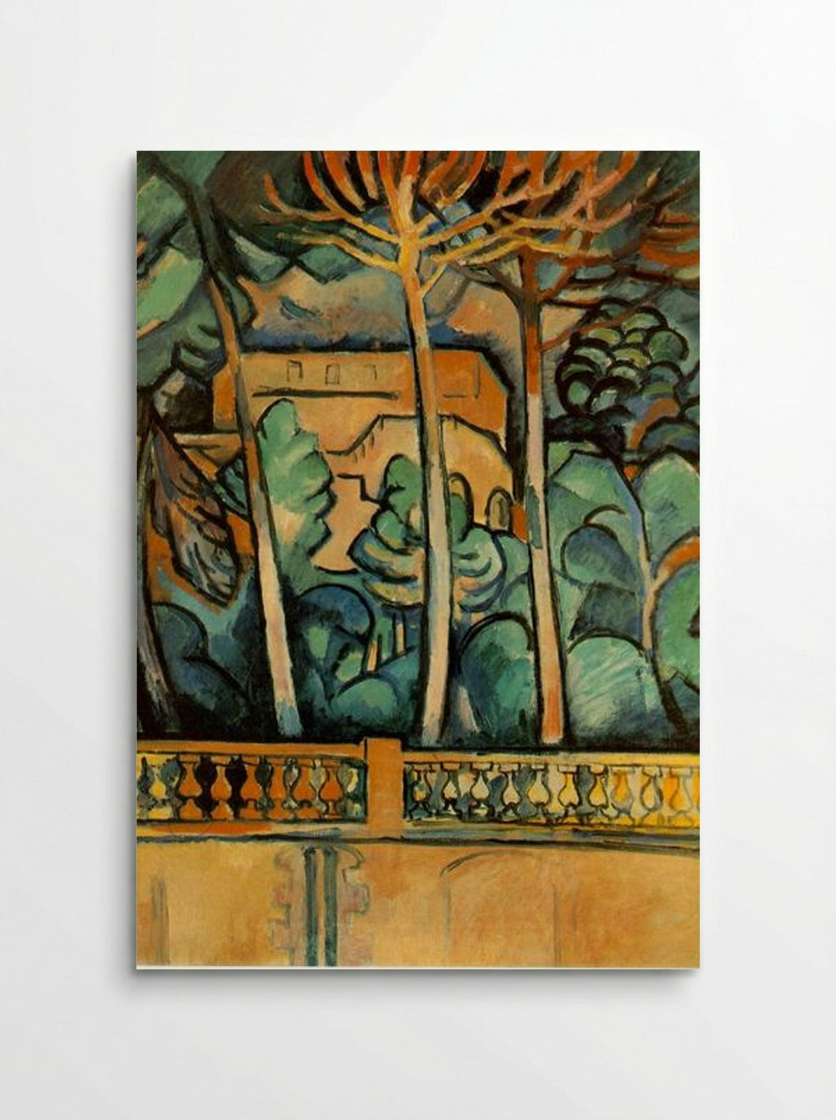 Terrace of Hotel Mistral at Estaque - Georges Braque - Poster
