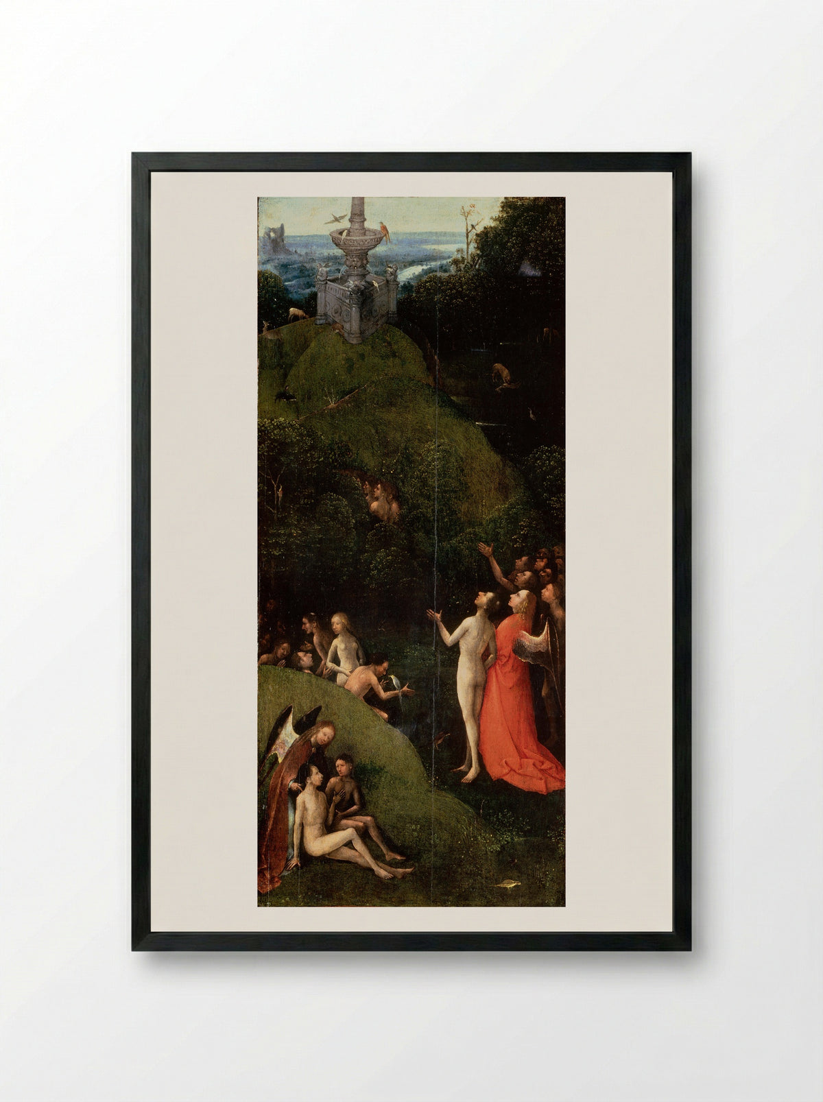 Terrestrial Paradise - Hieronymus Bosch - Framed Print Black