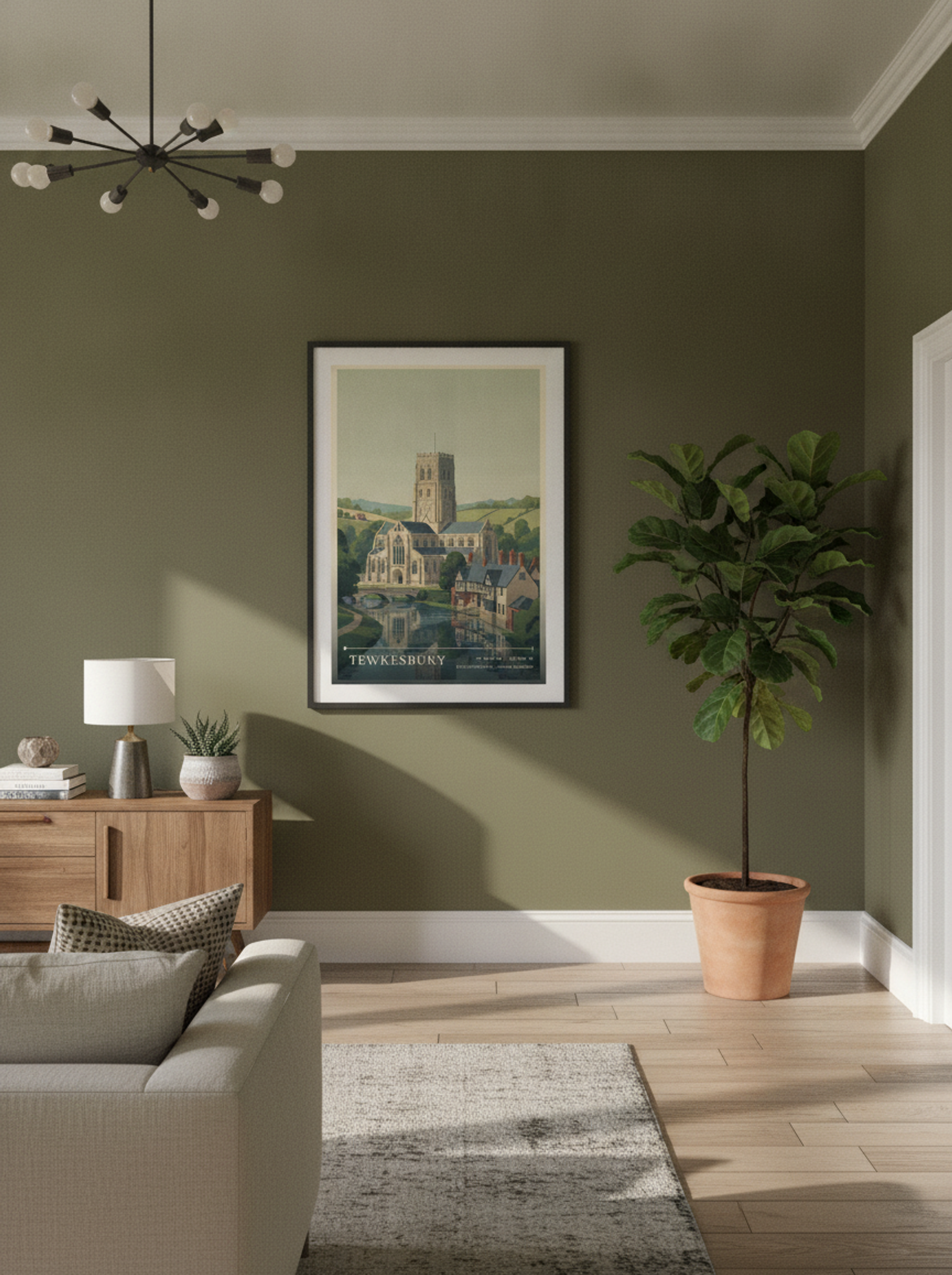 Tewkesbury Gloucestershire United Kingdom Travel Poster - Lifestyle