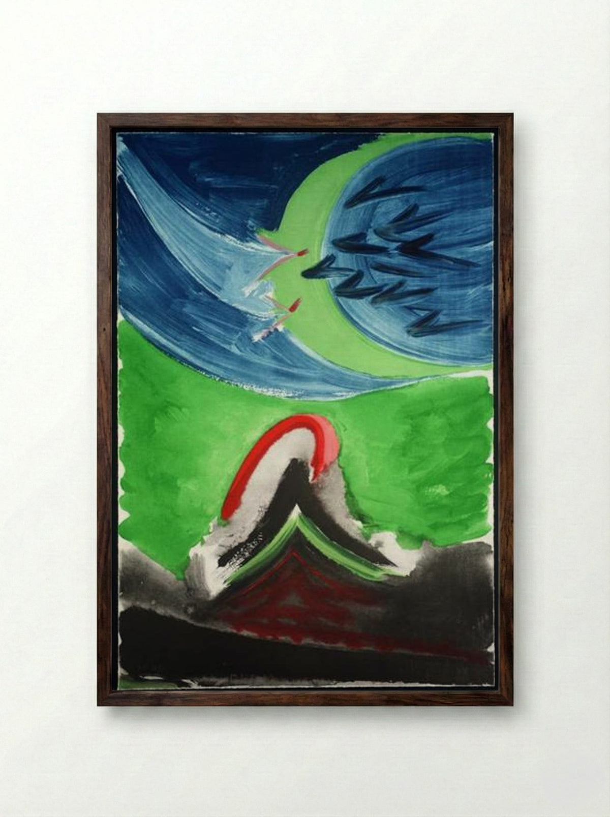 Thamar and Amnon - Terry Frost - Framed Print Dark Wood