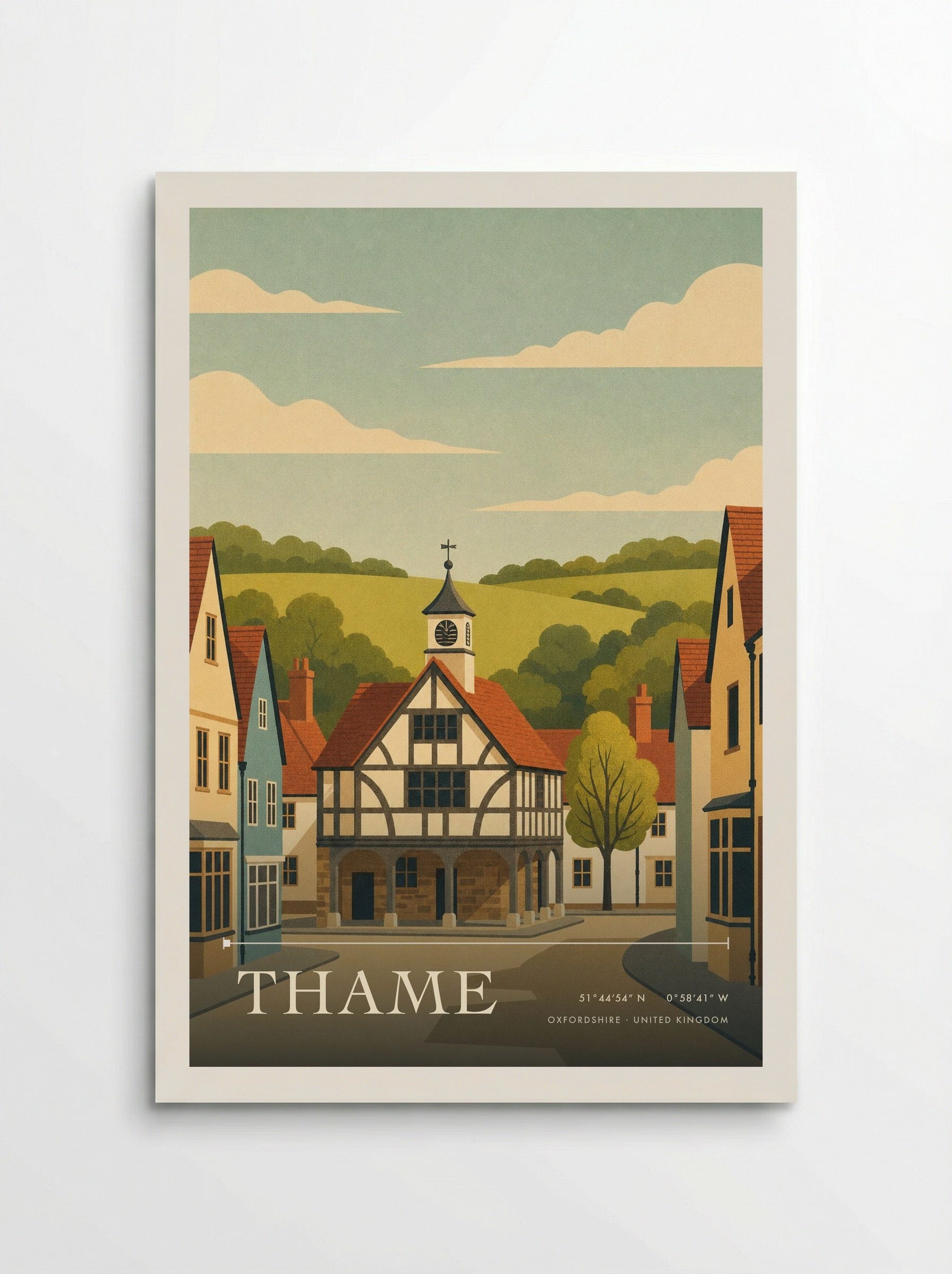 Thame Oxfordshire United Kingdom Travel Poster - Poster