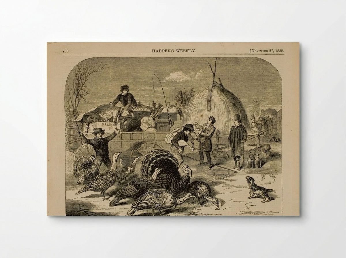Thanksgiving Day - Ways and Means - Winslow Homer - Poster
