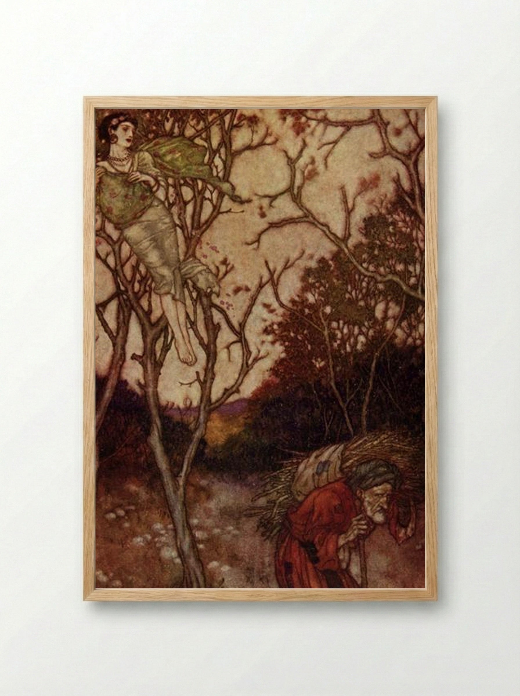 That Spring Should Vanish with the Rose - Edmund Dulac - Framed Print Wood