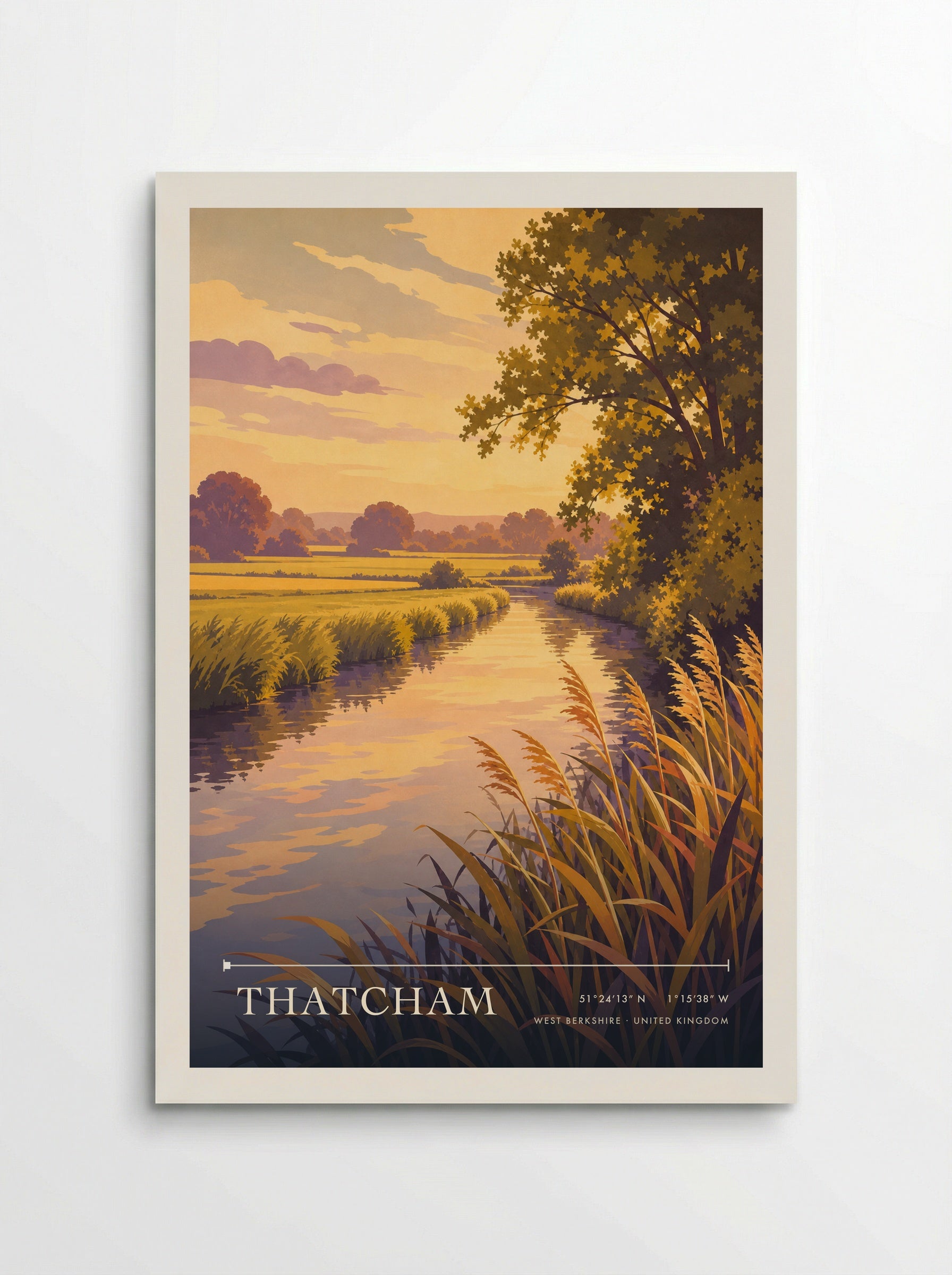 Thatcham West Berkshire United Kingdom Travel Poster - Poster