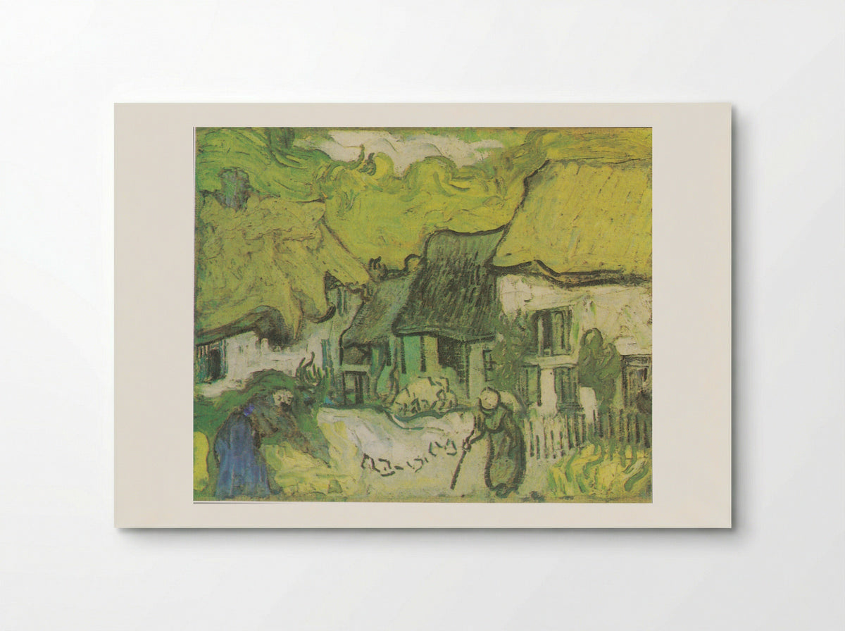 Thatched Cottages in Jorgus - Vincent van Gogh - Poster