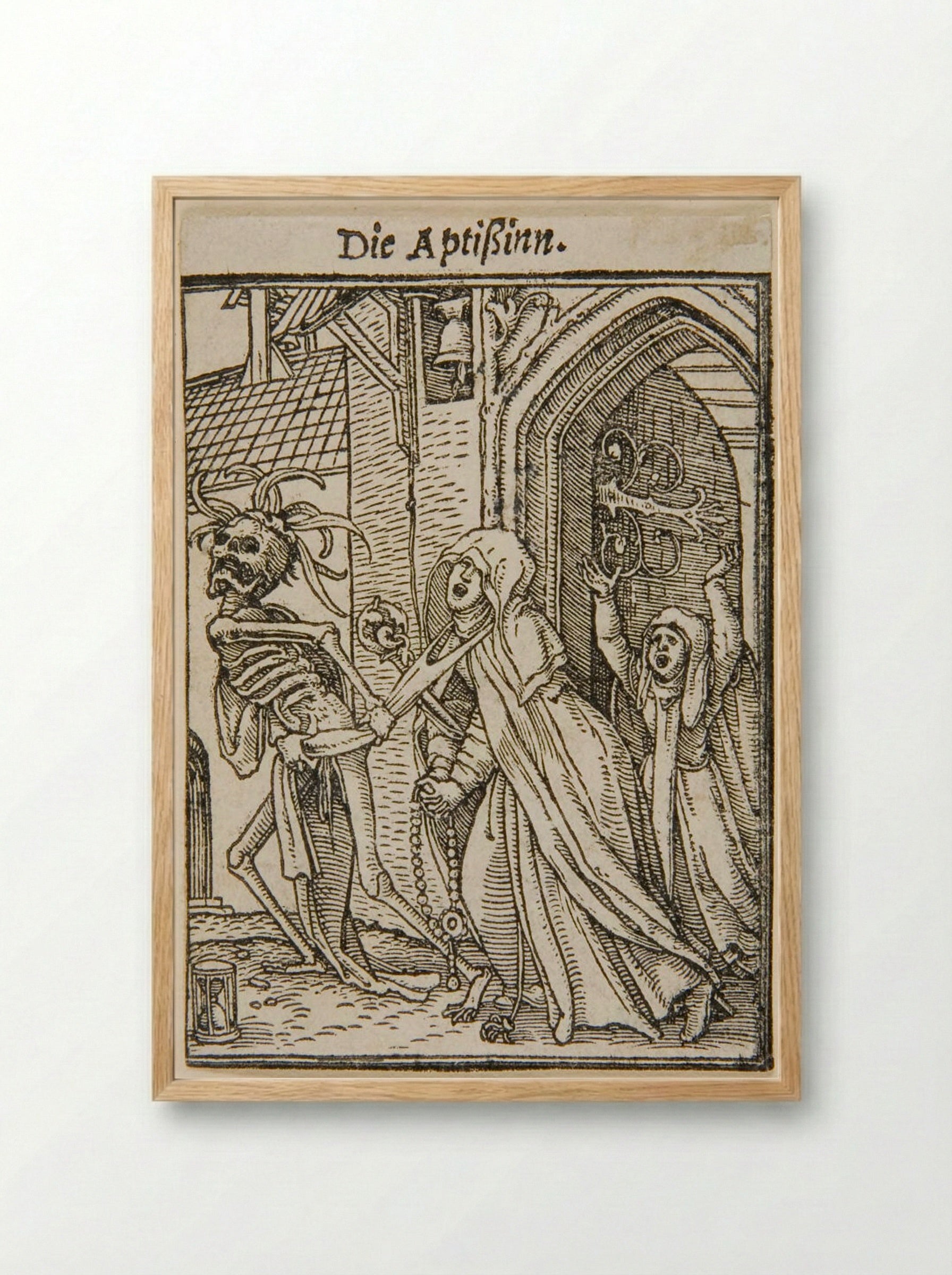 The Abbess - Hans Holbein the Younger - Framed Print Wood