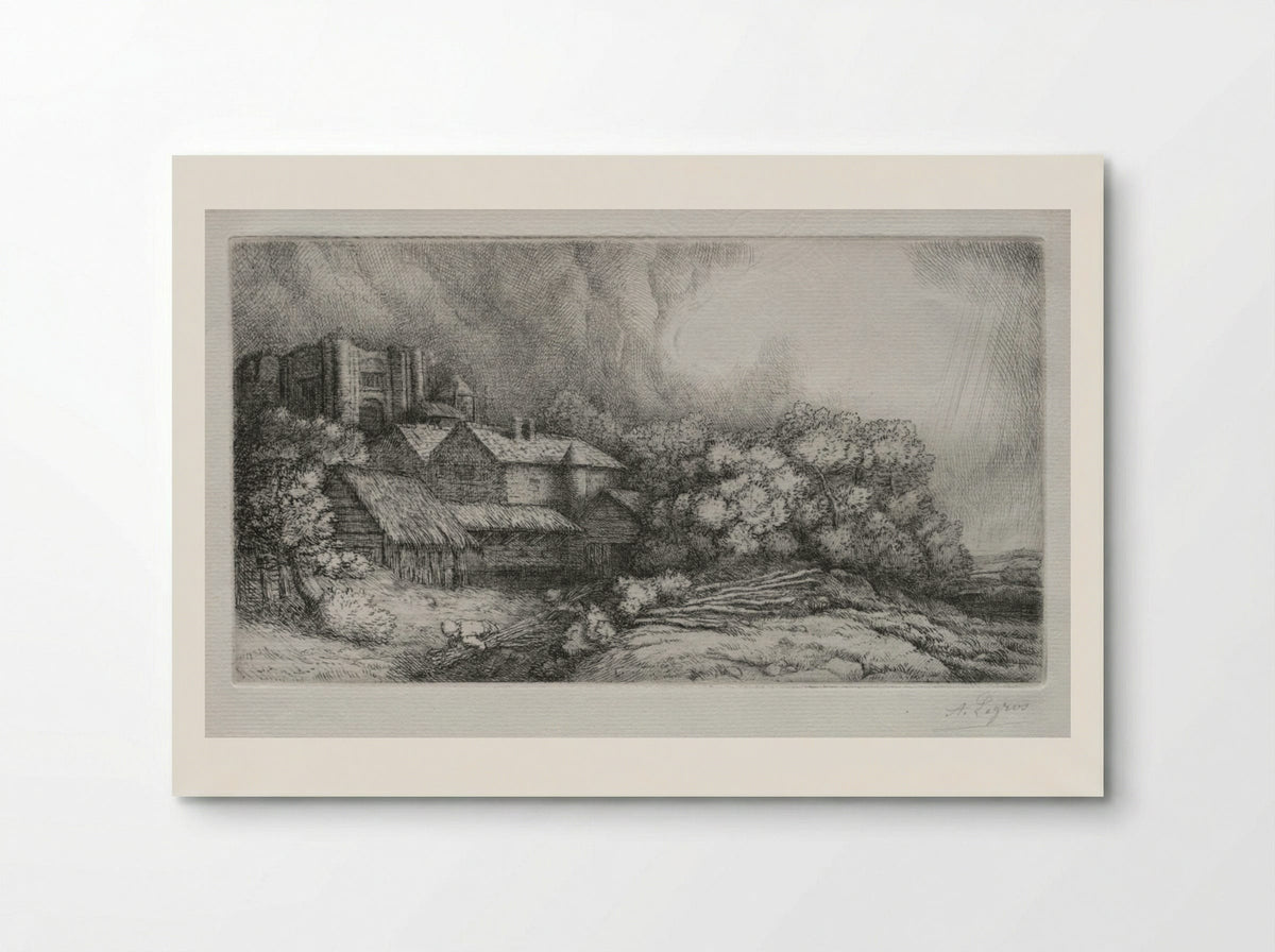The Abbey Farm (La Ferme de l'abbaye) - Alphonse Legros - Poster