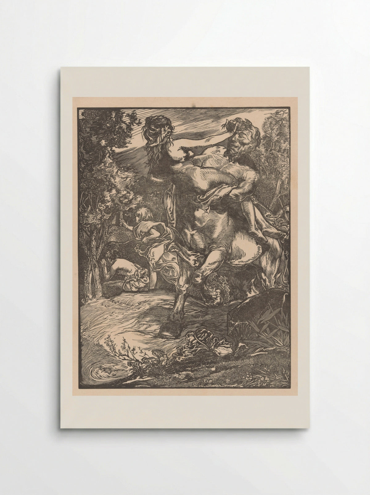 The Abduction of Deianira by Nessus - Johannes Josephus Aarts - Poster