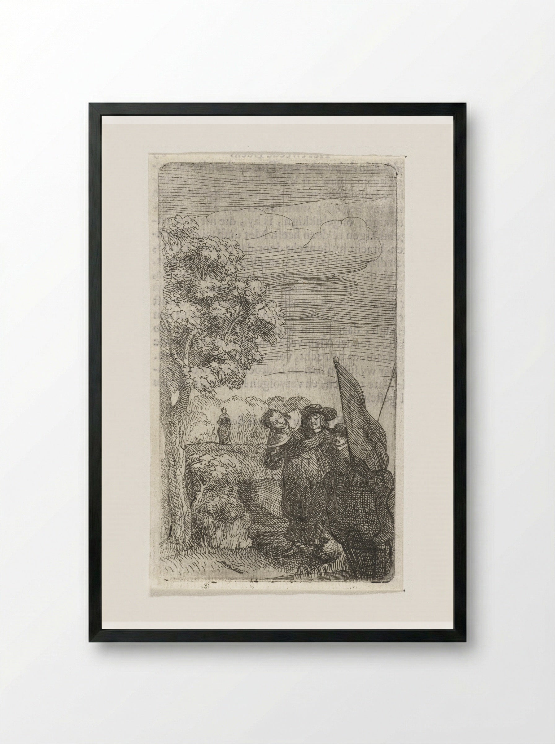 The Abduction of the Woman - Samuel van Hoogstraten - Framed Print Black
