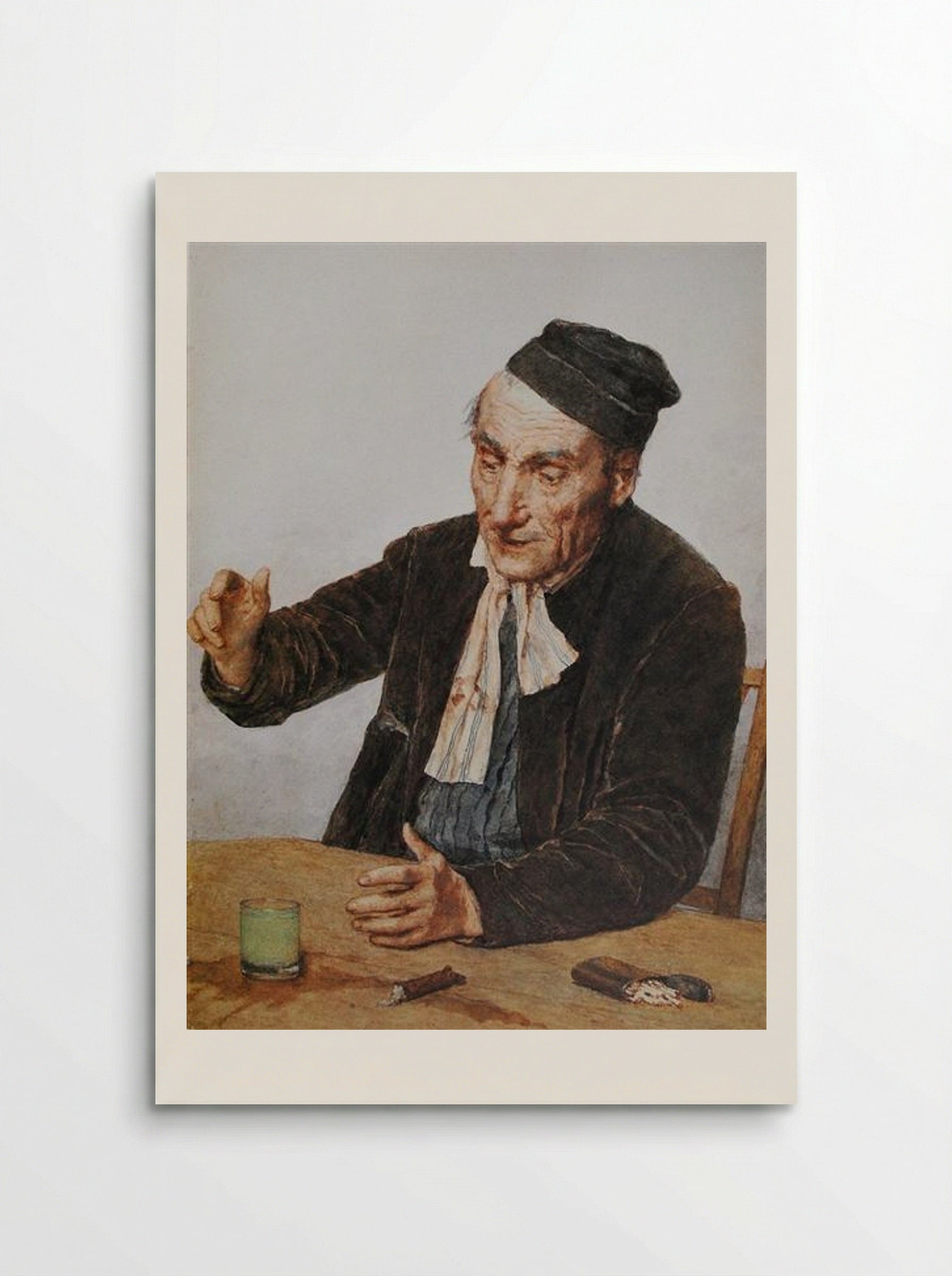 The Absinth Drinker - Albert Anker - Poster