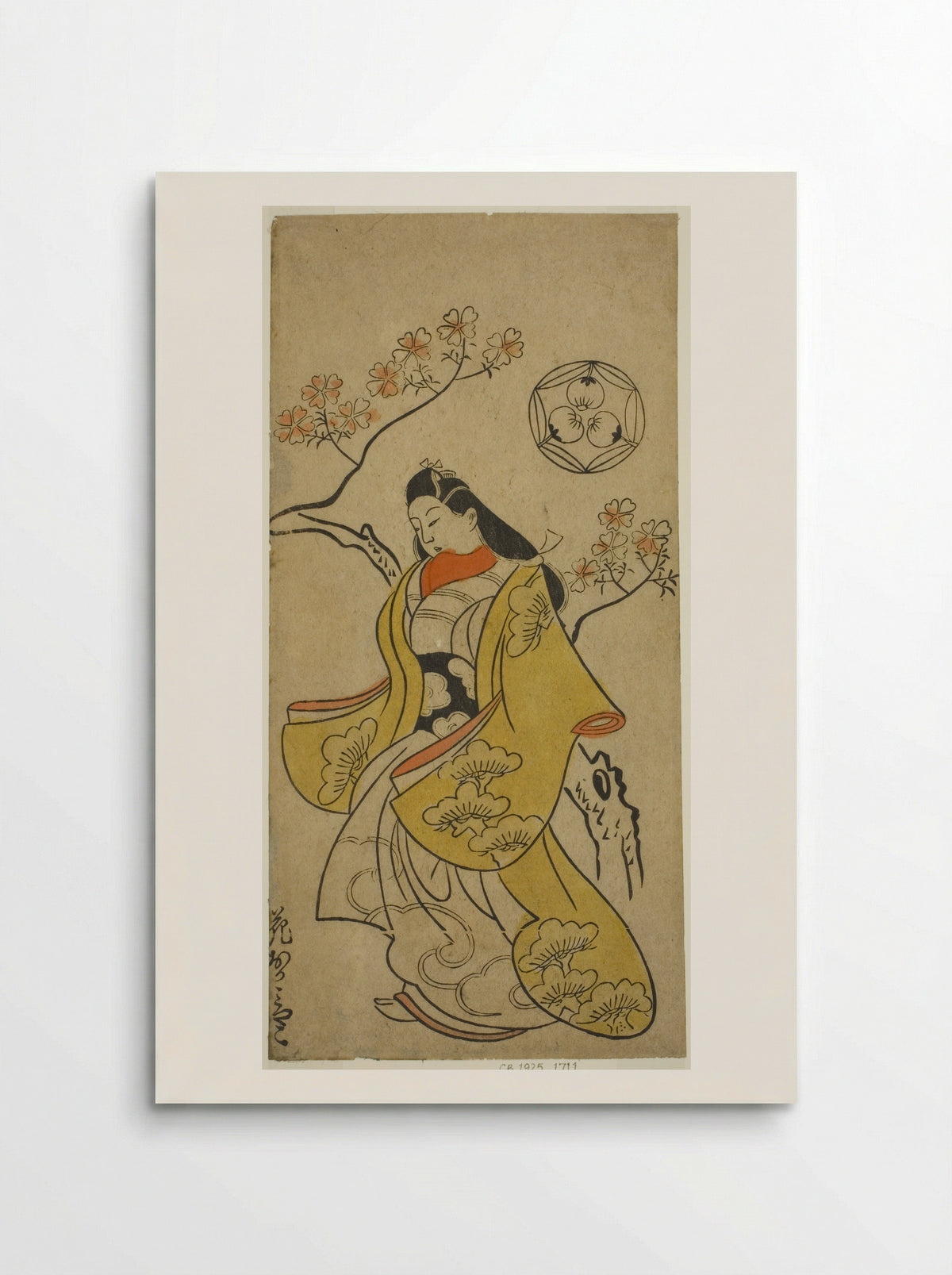 The Actor Hanaoka Miyako - Torii Kiyonobu I - Poster