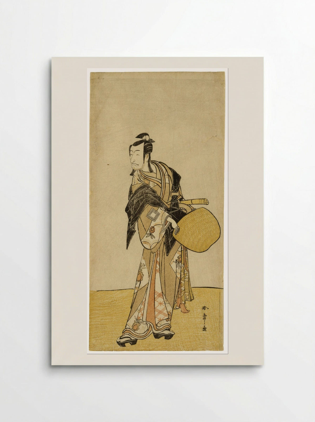The Actor Ichikawa Danjuro V as Ashikaga Takauji - Katsukawa Shunsho - Poster