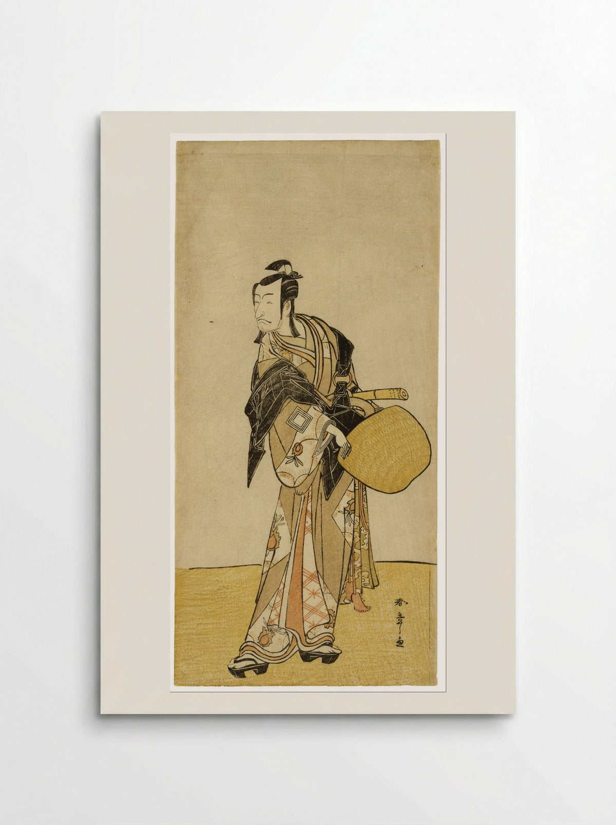 The Actor Ichikawa Danjuro V as Ashikaga Takauji - Katsukawa Shunsho - Poster