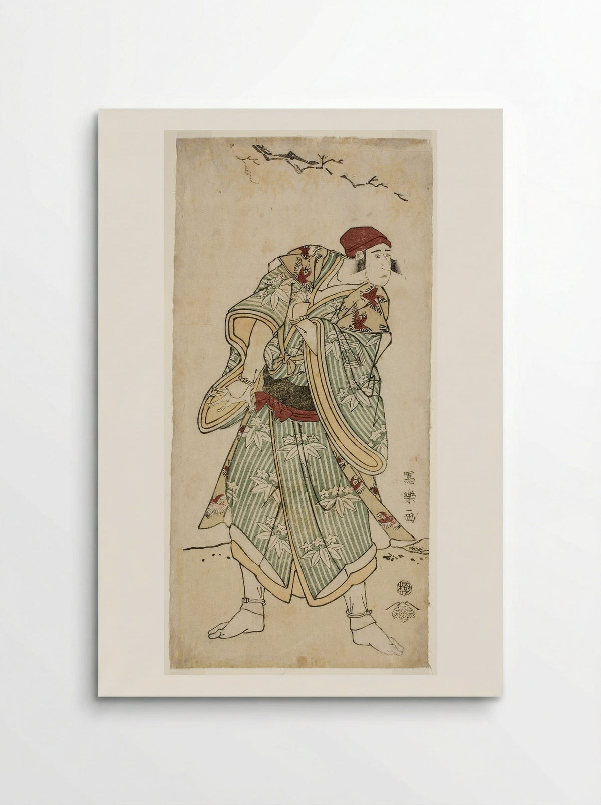 The Actor Ichikawa Yaozo III as the Sparrow Seller Bunji Yasukata - Tōshūsai Sharaku - Poster
