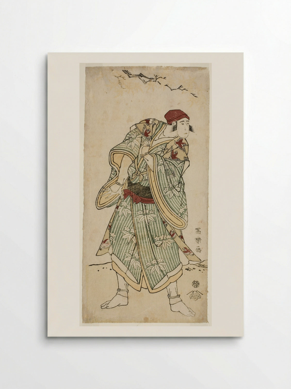 The Actor Ichikawa Yaozo III as the Sparrow Seller Bunji Yasukata - Tōshūsai Sharaku - Poster