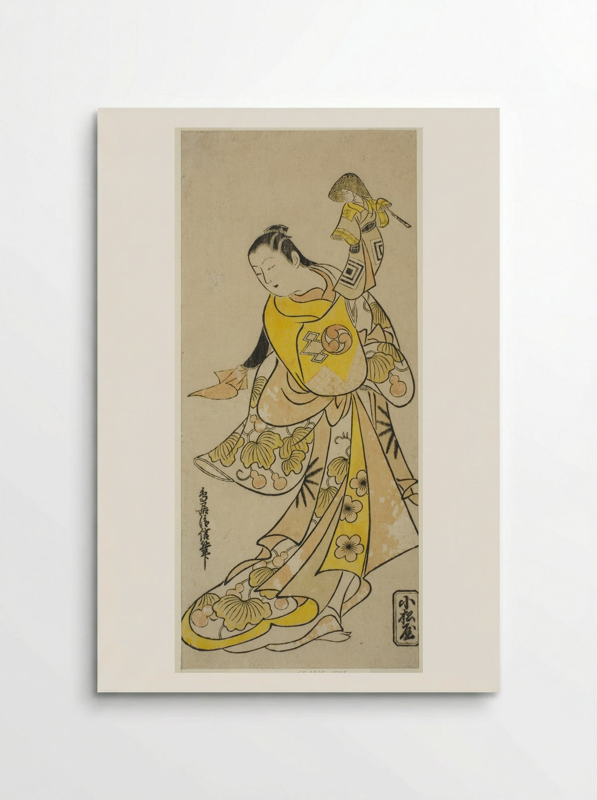 The Actor Nakamura Takesaburo I as Kewaizaka no Shosho - Torii Kiyonobu I - Poster