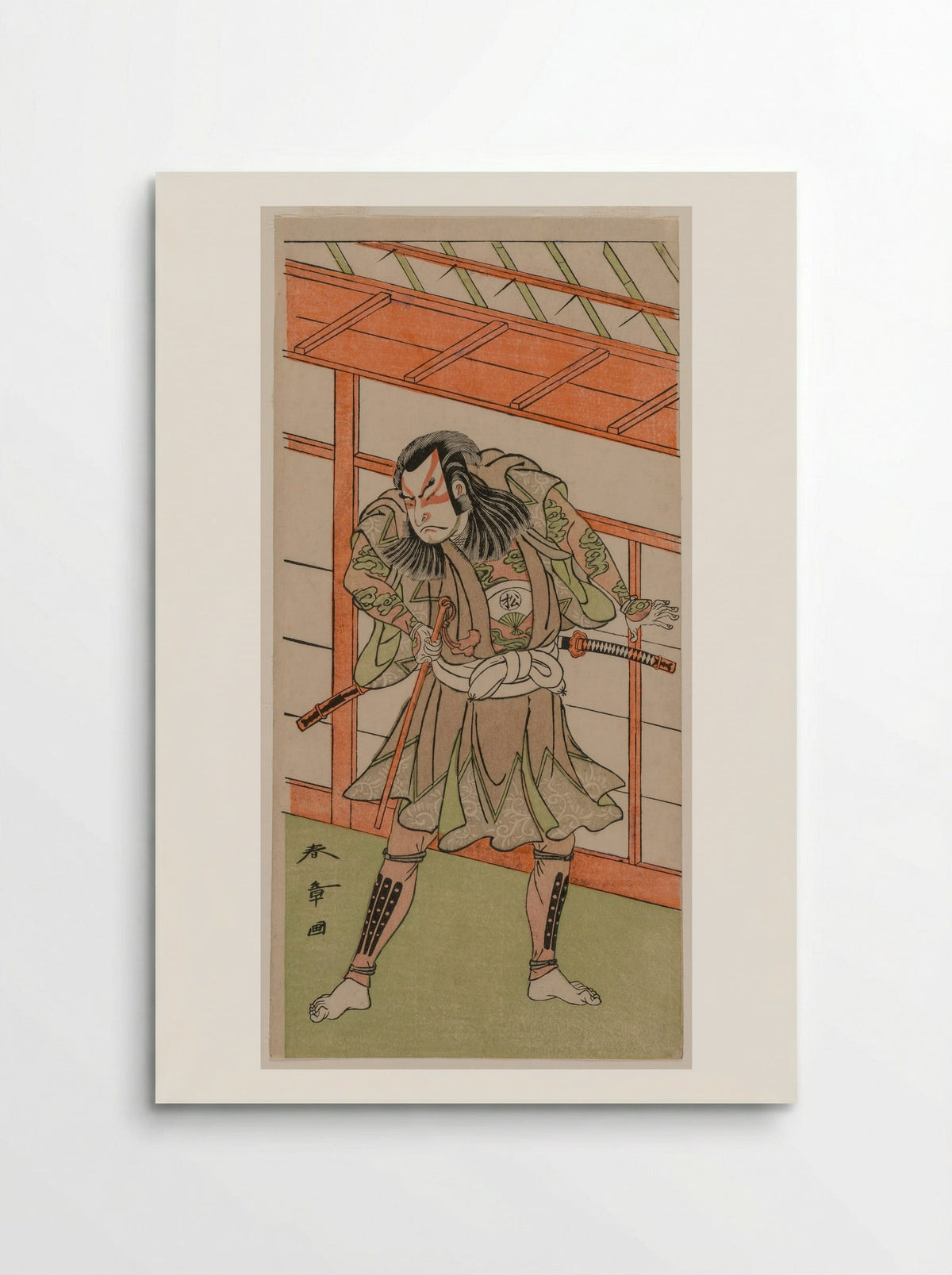 The Actor Onoe Matsusuke I in an Unidentified Role - Katsukawa Shunsho - Poster
