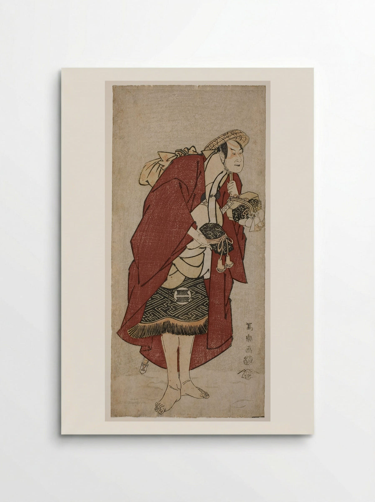 The Actor Sakata Hangoro III as the Groom Abumizuri no Iwazo - Tōshūsai Sharaku - Poster