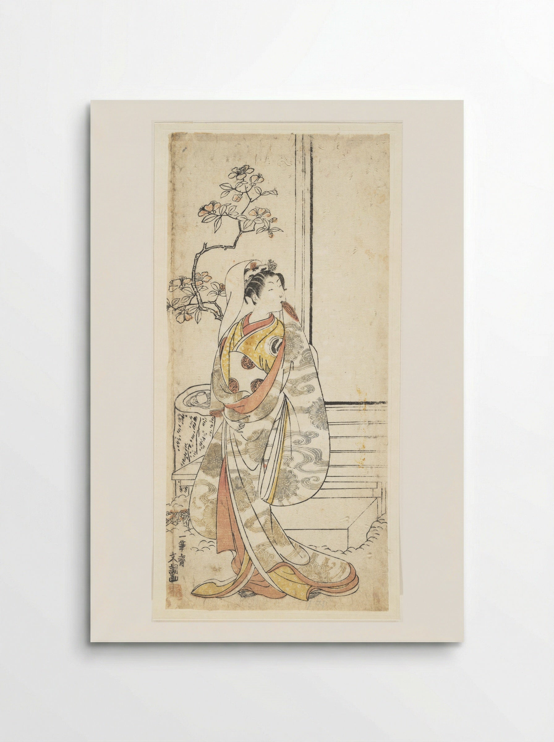 The Actor Sawamura Sojuro I in an Unidentified Female Role - Ippitsusai Bunchō - Poster