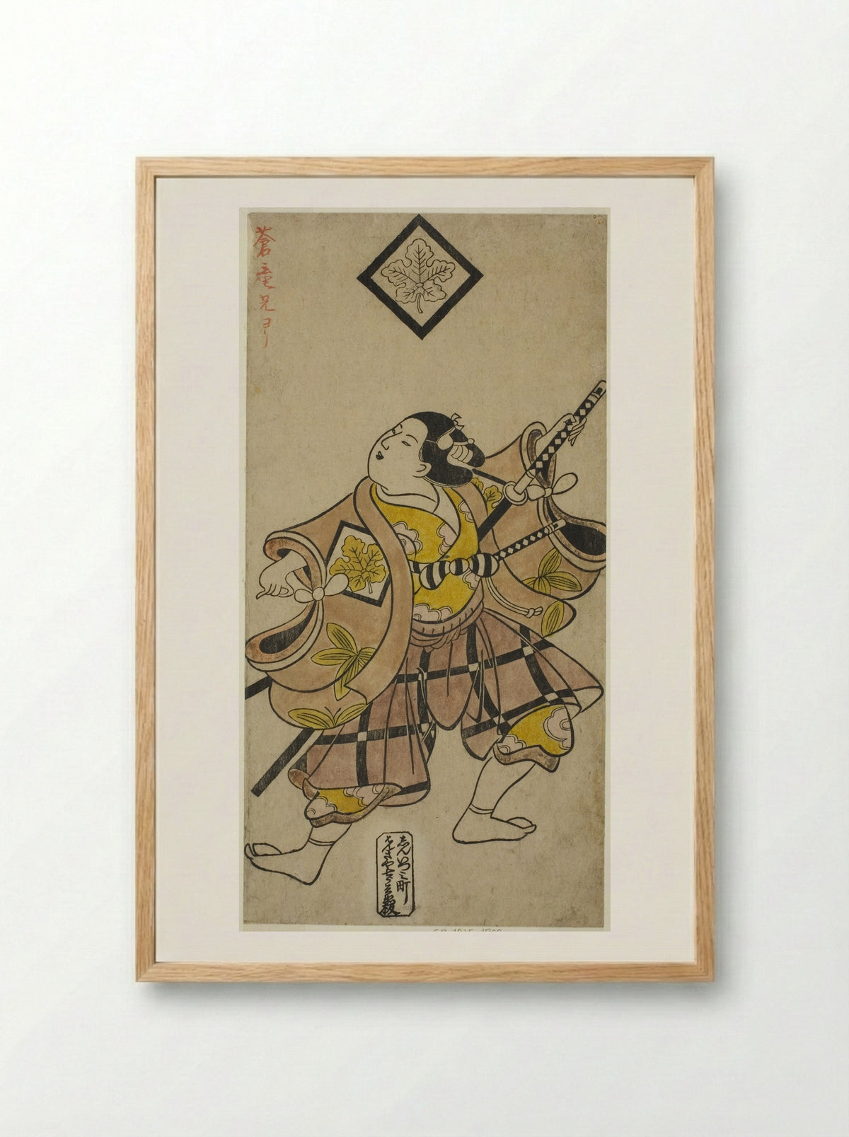 The Actor Shinomiya Heihachi I - Torii Kiyonobu I - Framed Print Wood