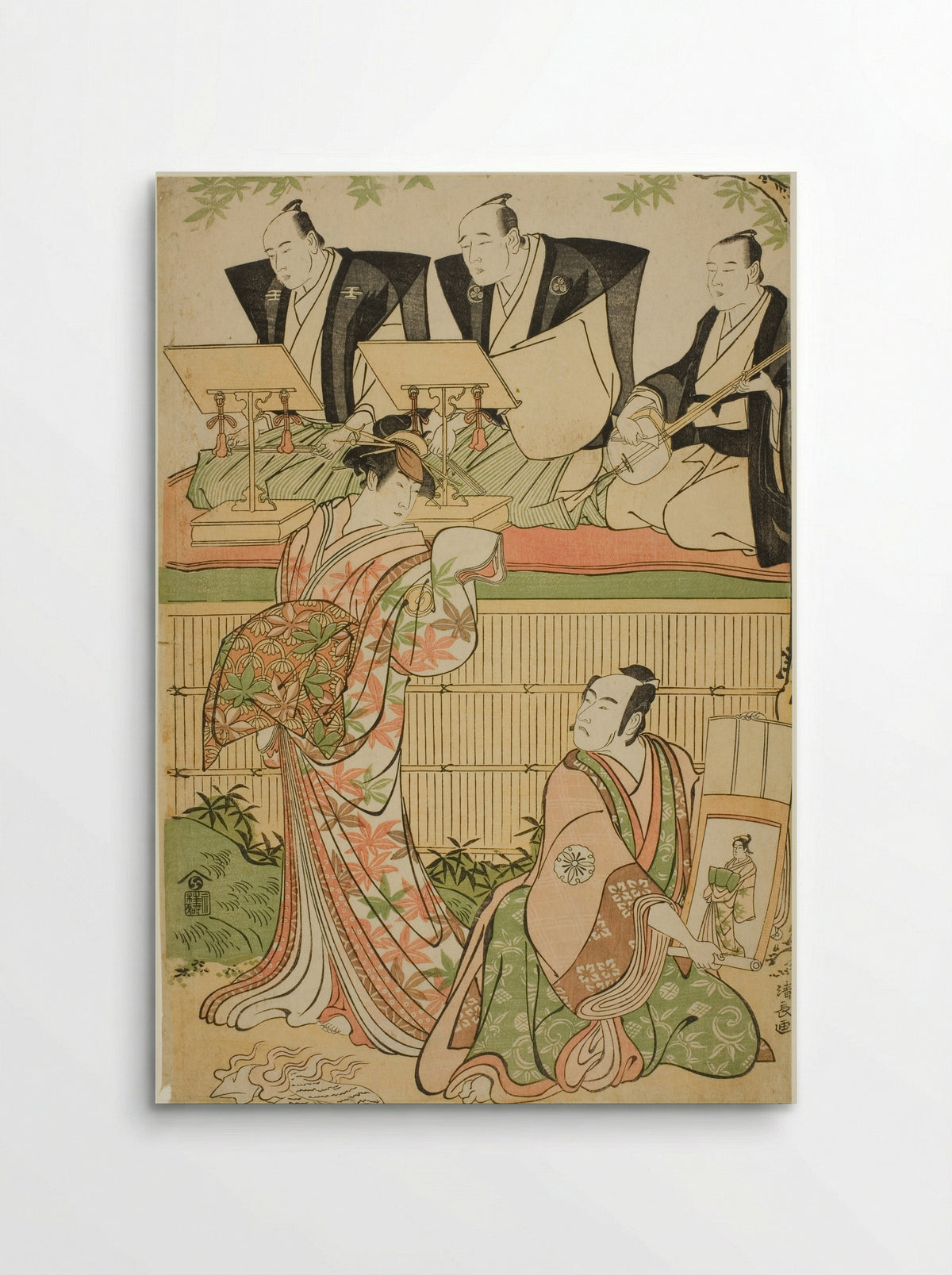 The Actors Matsumoto Koshiro IV and Sawamura Sojuro III - Torii Kiyonaga - Poster