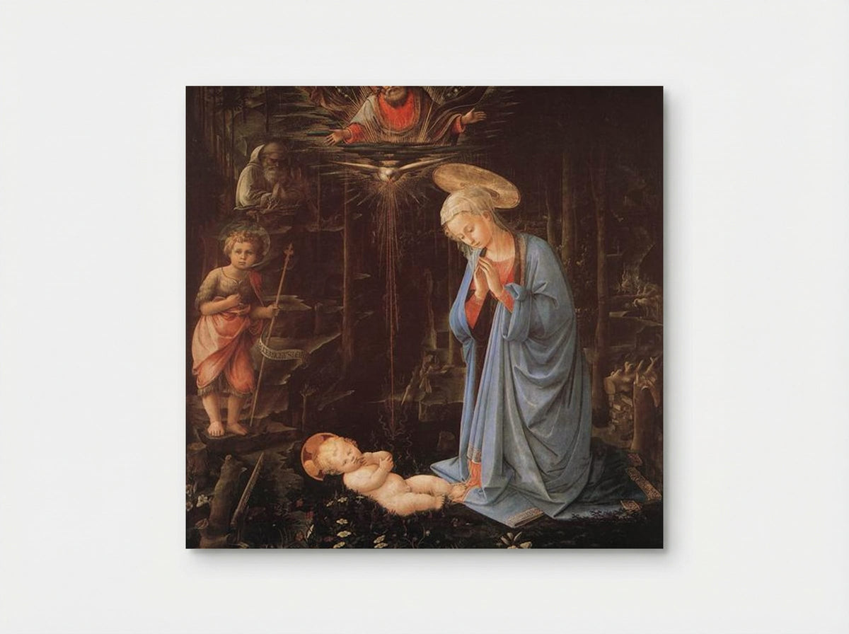 The Adoration of the Infant Jesus - Filippo Lippi - Poster