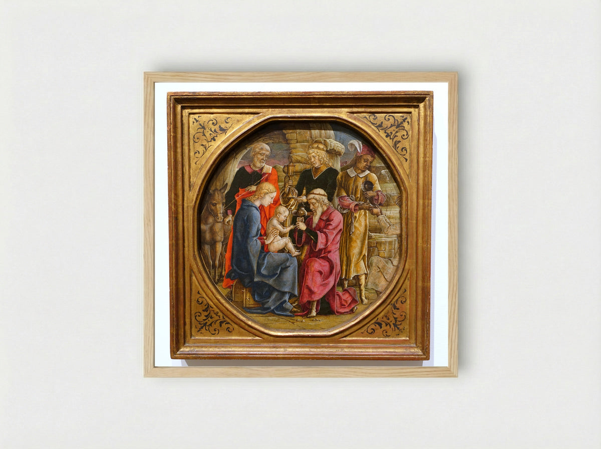 The Adoration of the Magi - Cosmè Tura - Framed Print Wood