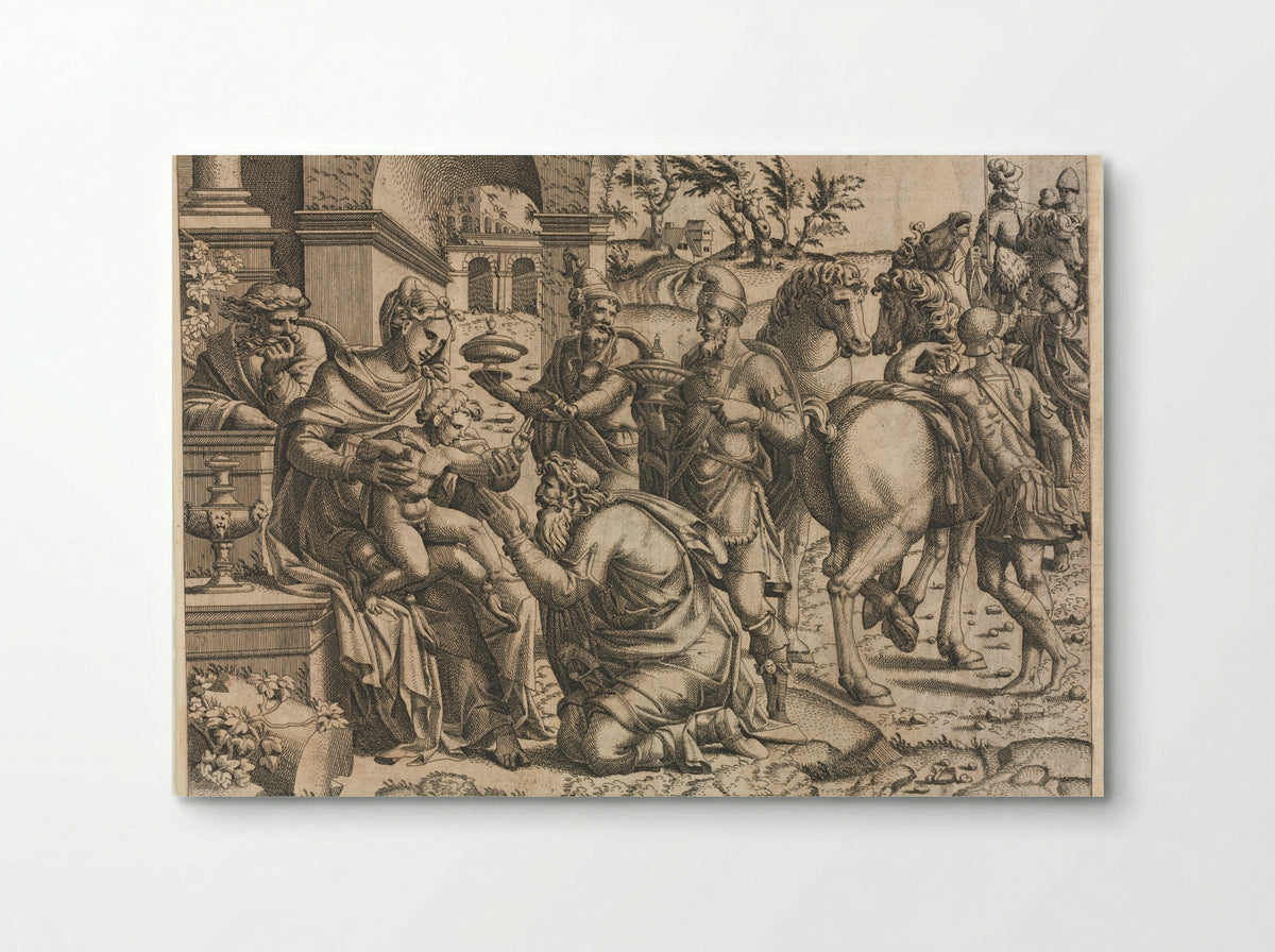 The Adoration of the Magi - Jean Mignon - Poster