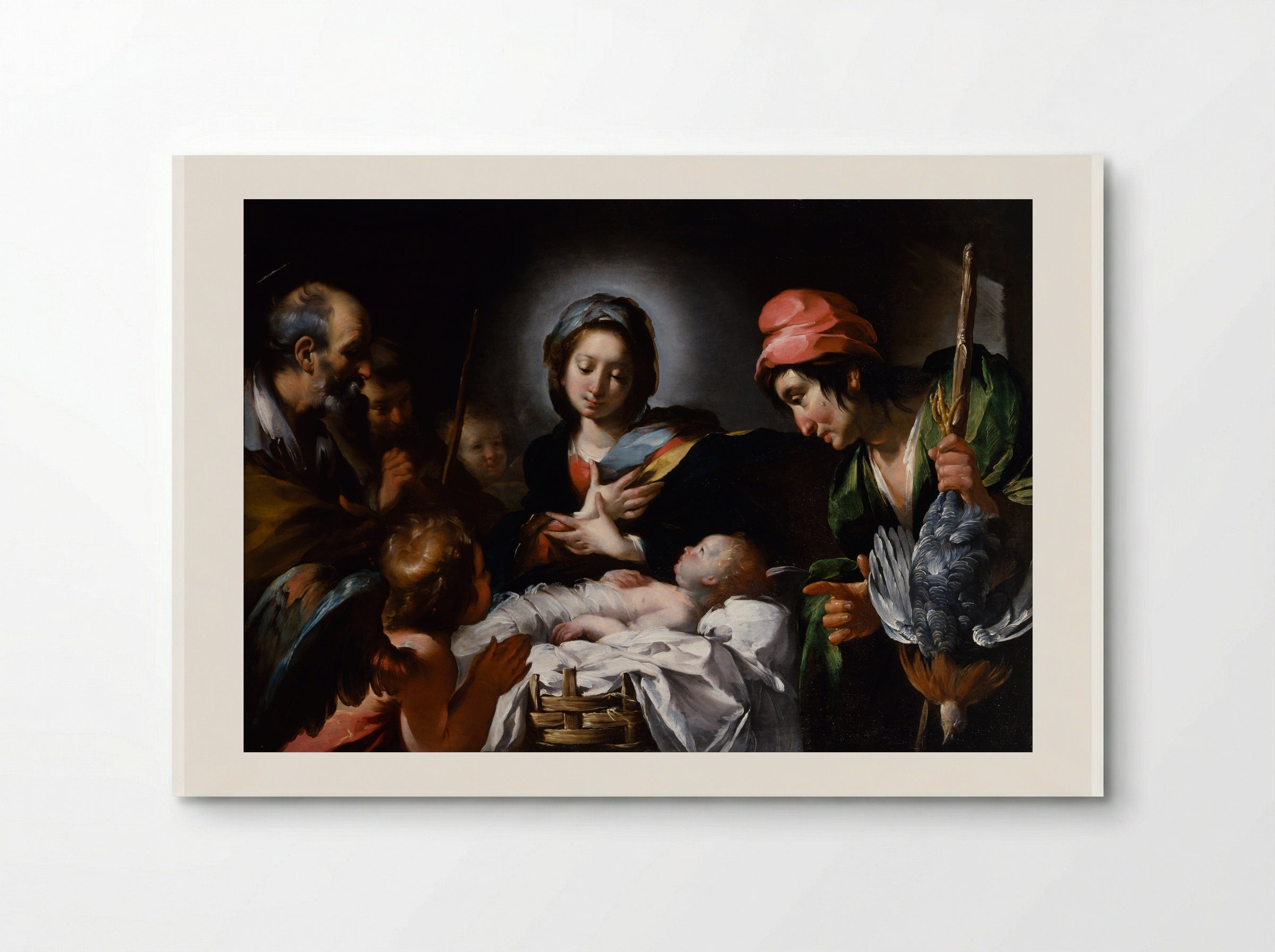 The Adoration of the Shepherds - Bernardo Strozzi - Poster