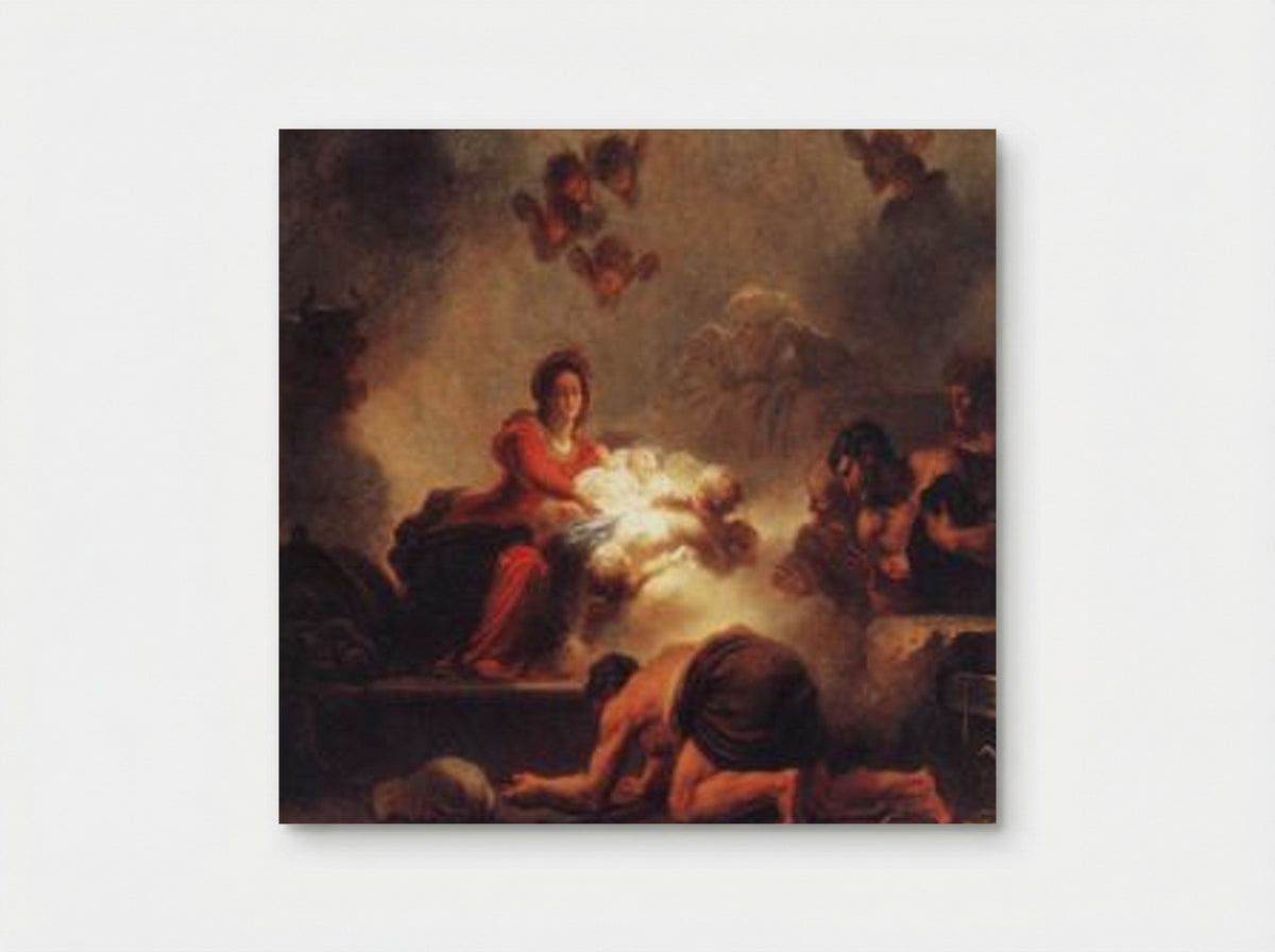 The Adoration of the Shepherds - Jean-Honoré Fragonard - Poster